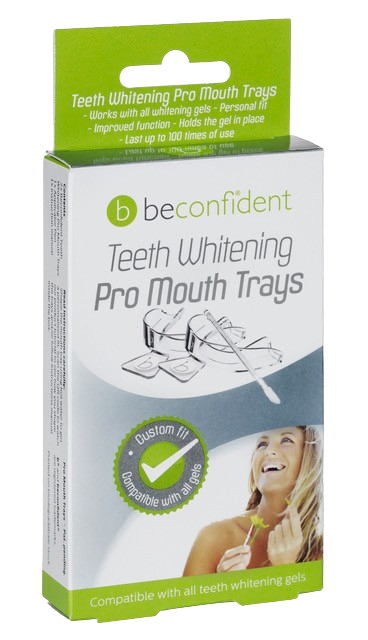 Beconfident Teeth Whitening Pro Mouth Trays 2-pack med applikator