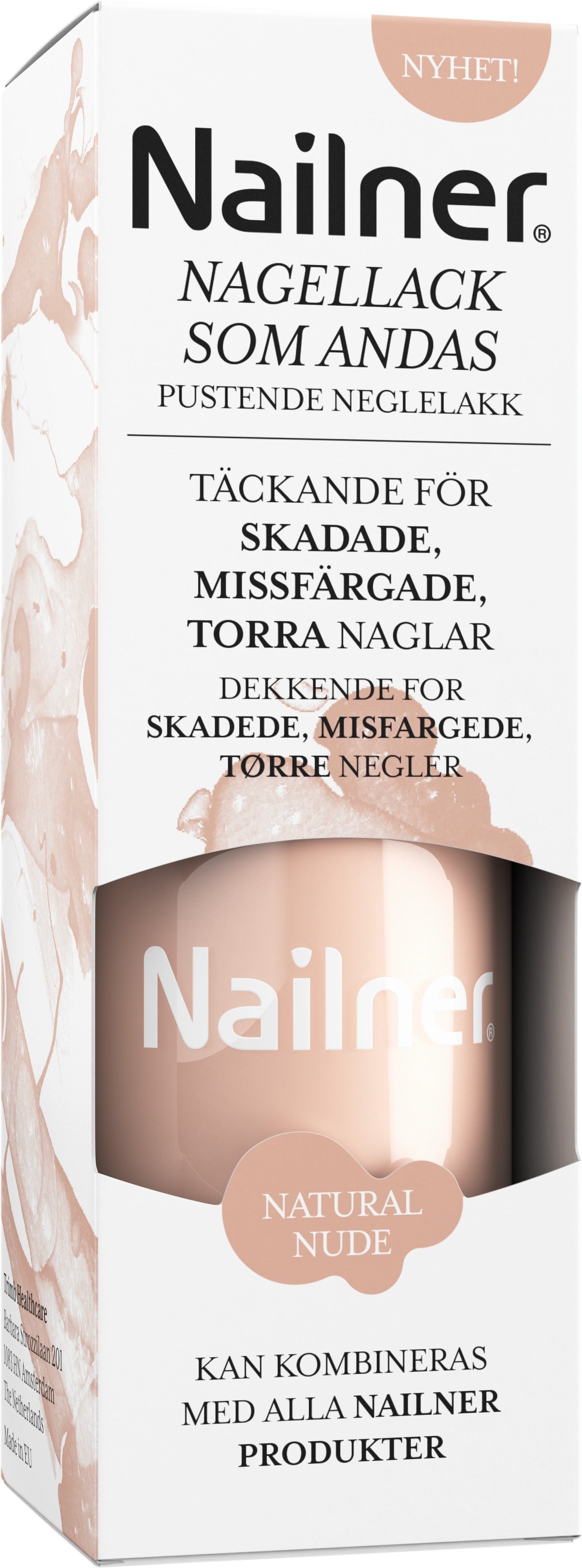 Nailner Breathable Nail Polish Natural Nude 8 ml