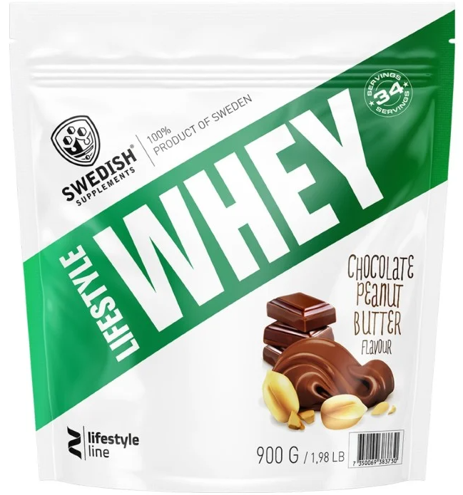 Swedish Supplements Lifestyle Whey Chocolate Peanutbutter 900g