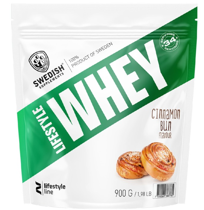 Swedish Supplements Lifestyle Whey Cinnamon Bun 900g