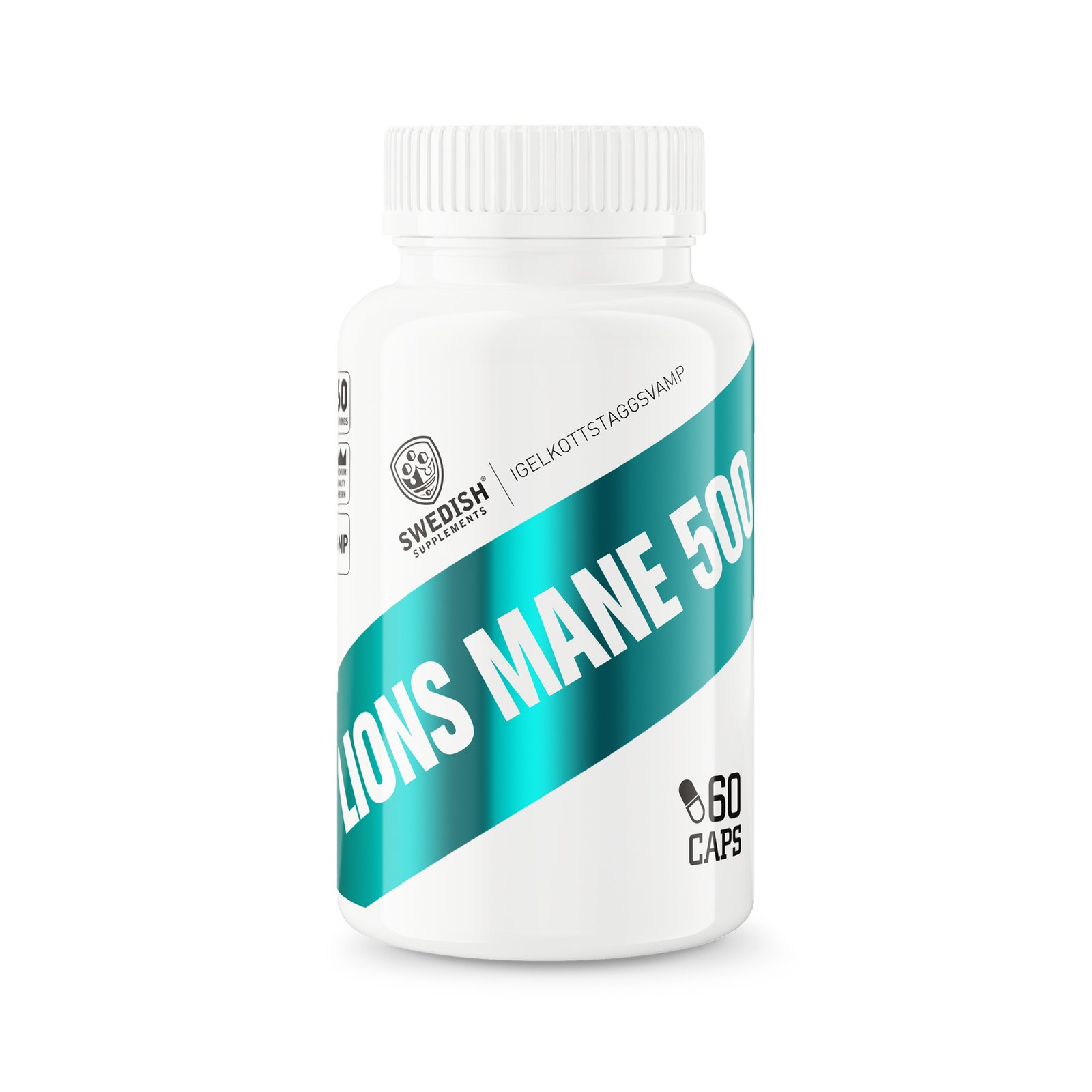 Swedish Supplements Lions Mane 500 mg 60 kapslar