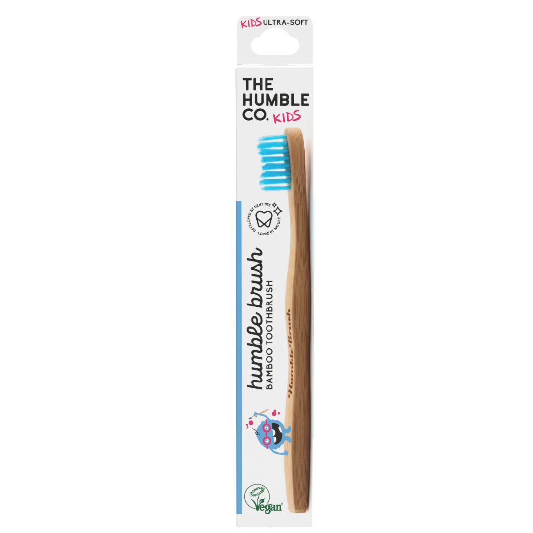 The Humble Co. Humble Brush Kids Bambutandborste Ultrasoft Blå 1 st