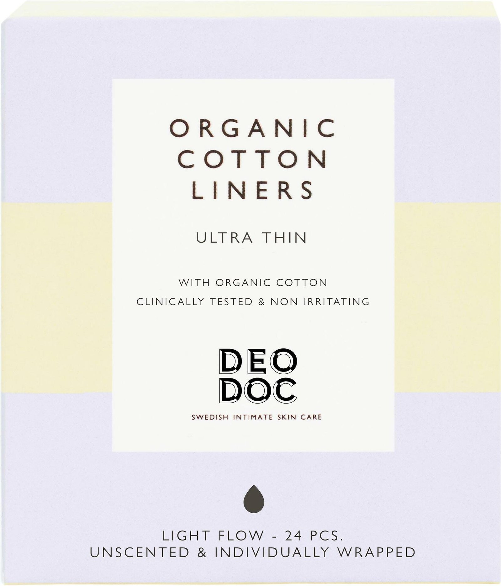 DeoDoc Organic Cotton Liner 24 st