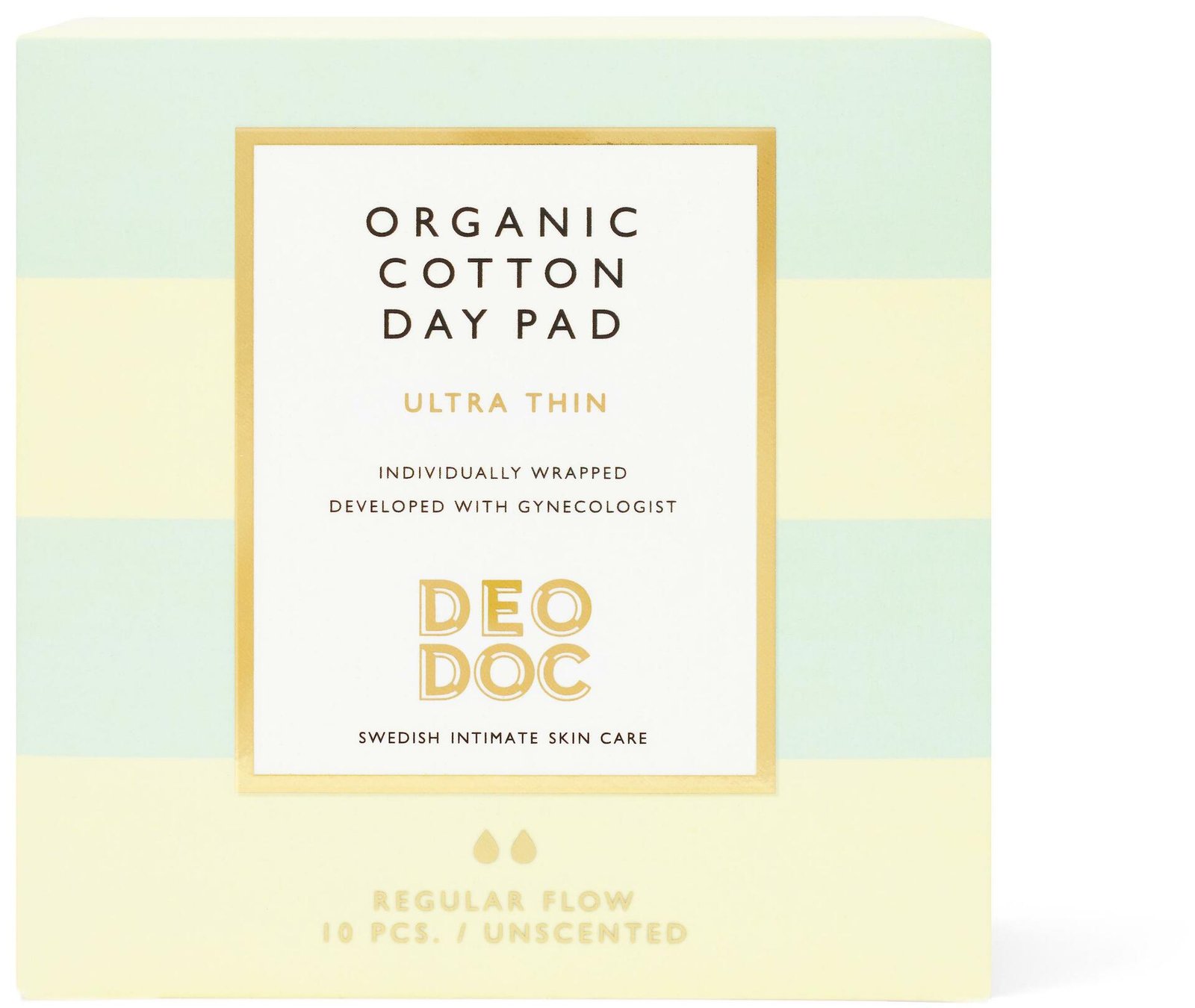 DeoDoc Organic Cotton Day Pads 10 st