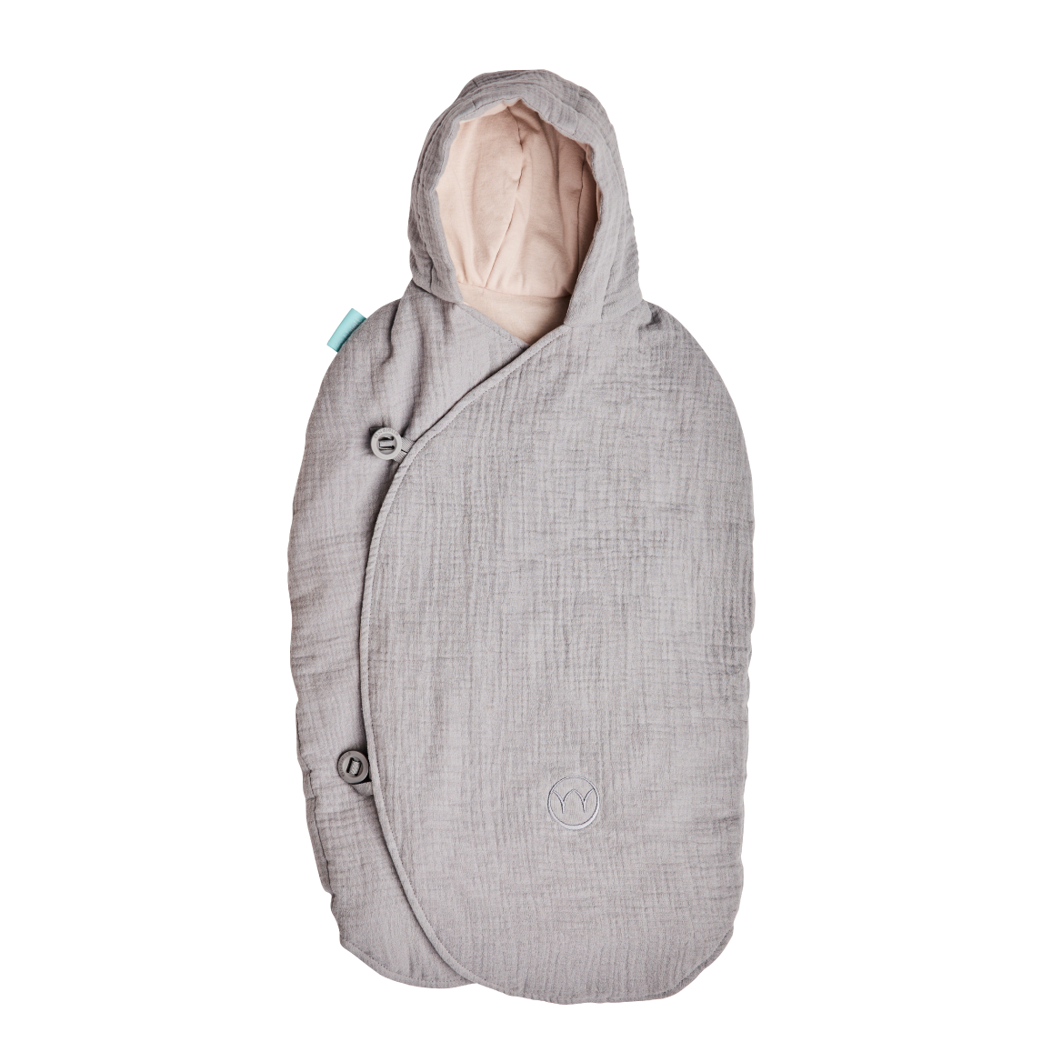 Najell Muslin Sleep Overall 0-4 månader - Mercury Grey