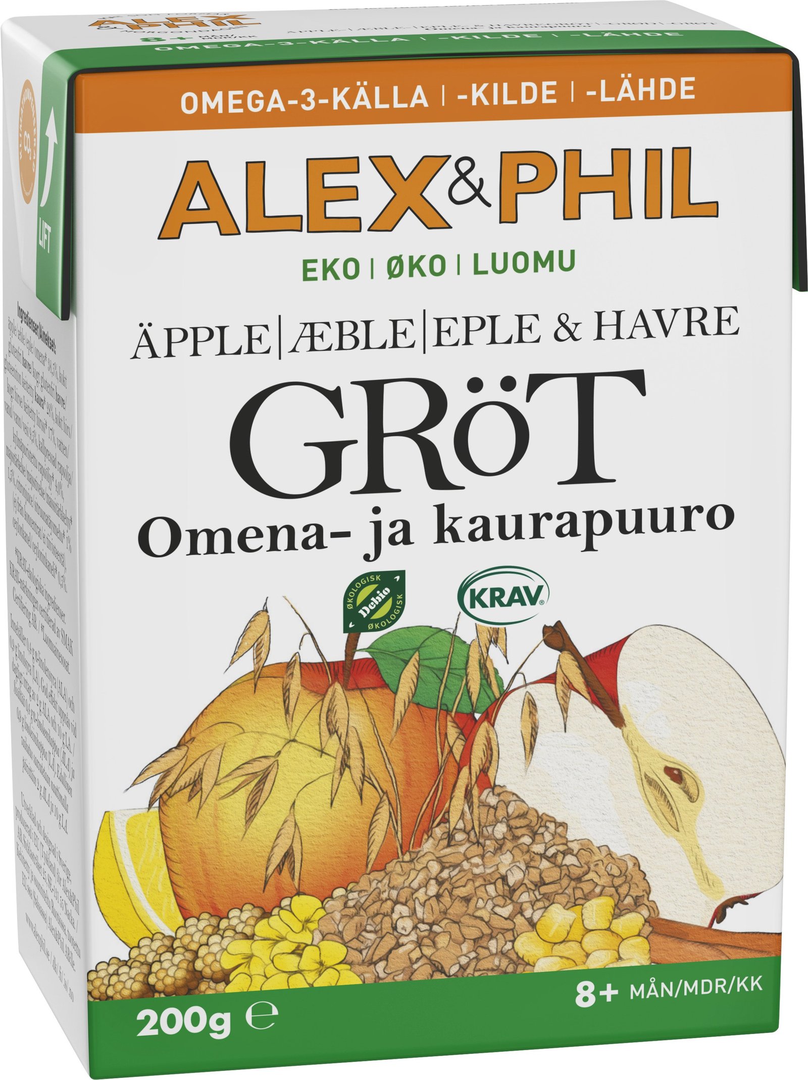 Alex & Phil Havregröt Äpple & Kanel 200ml
