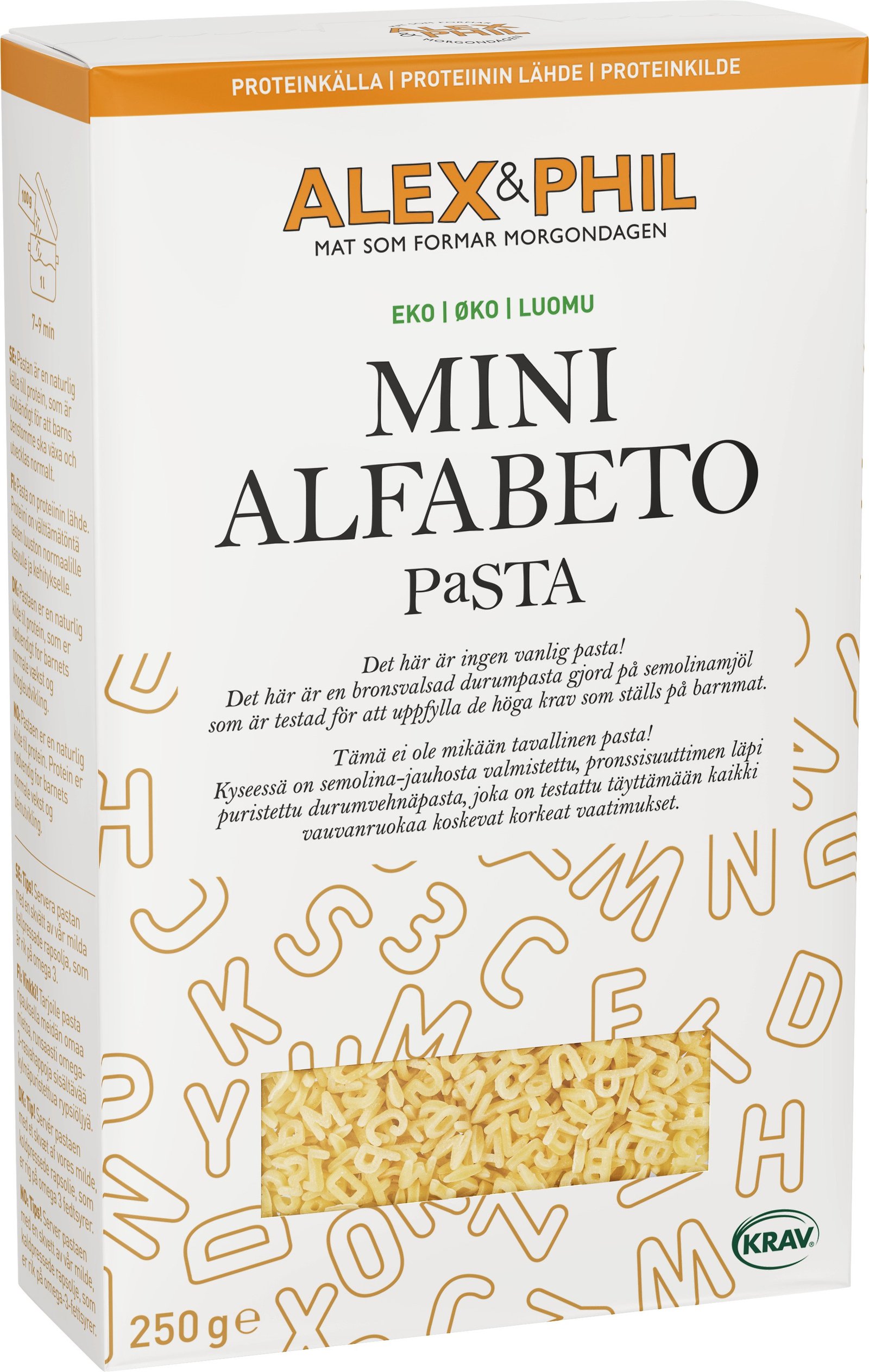 Alex & Phil Mini Alfabeto Pasta 1-3 år 250g