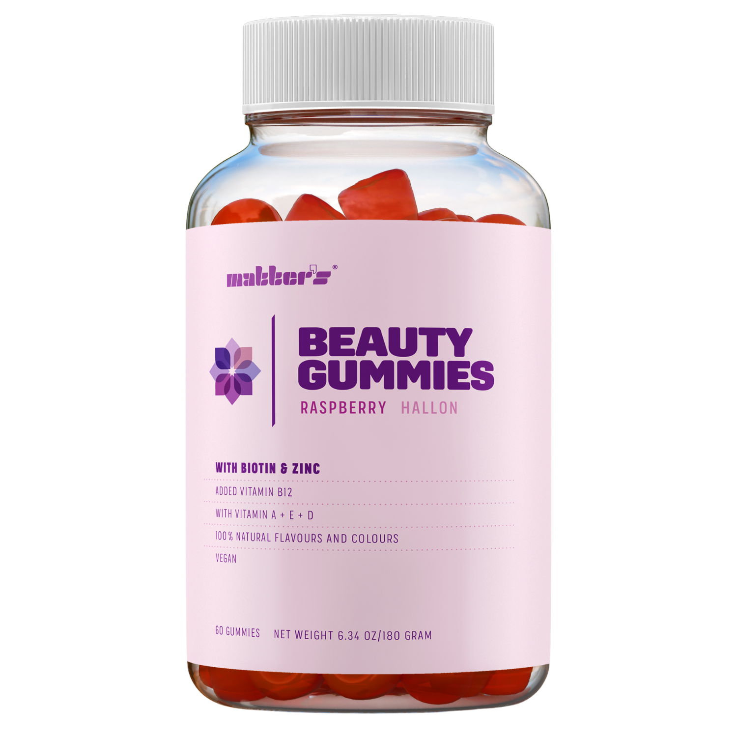 Matters Beauty Gummies Biotin, Zink, A+E+D3, B12+B5 & Folsyra 60 tuggtabletter