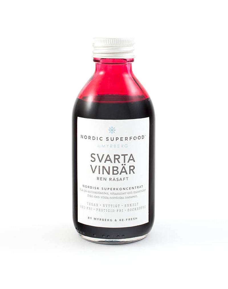 Nordic Superfood by Myrberg Svarta Vinbär Raw Juice Koncentrat 195 ml