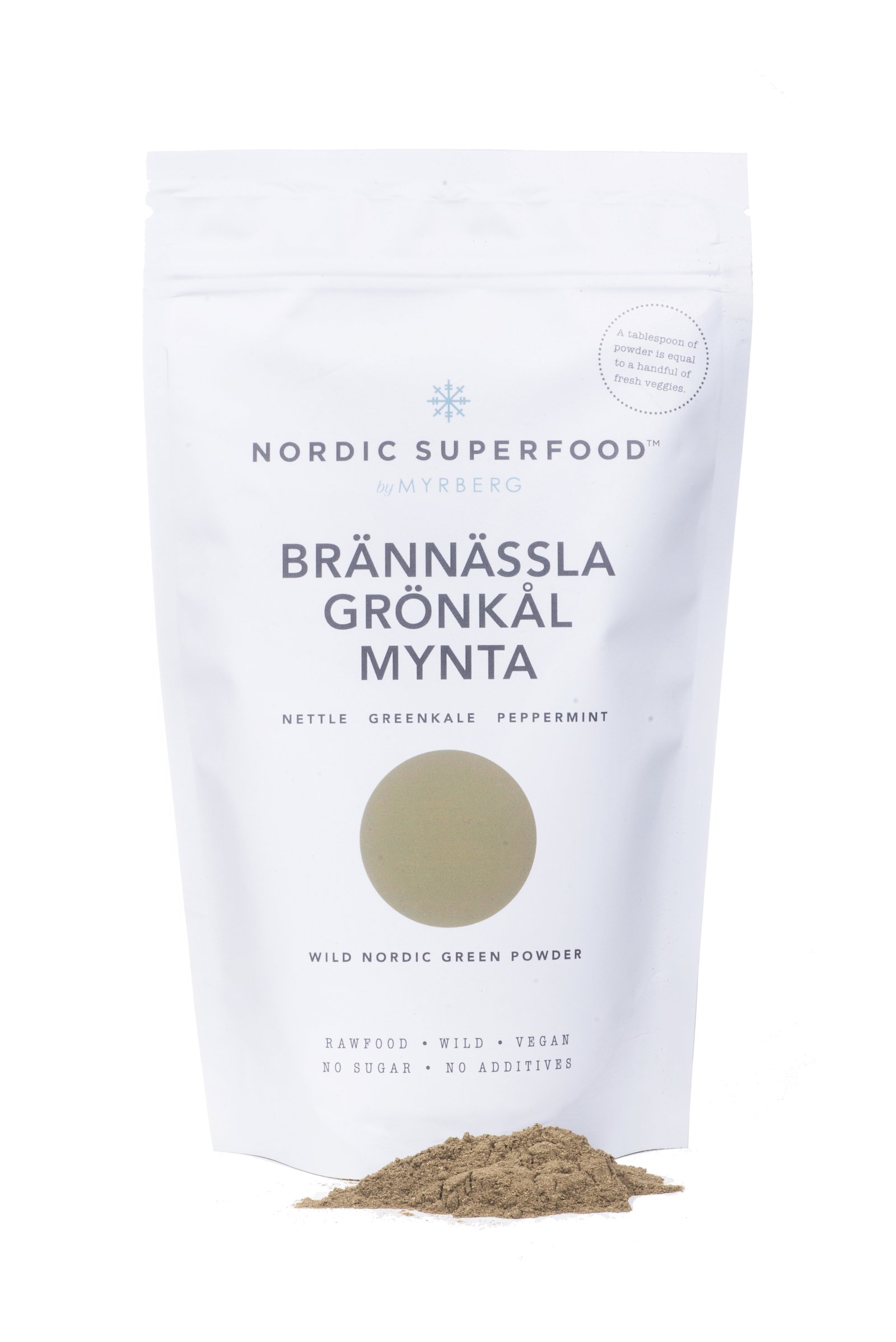 Nordic Superfood by Myrberg Green - Brännässla, Grönkål & Mynta Växtpulver 80 g