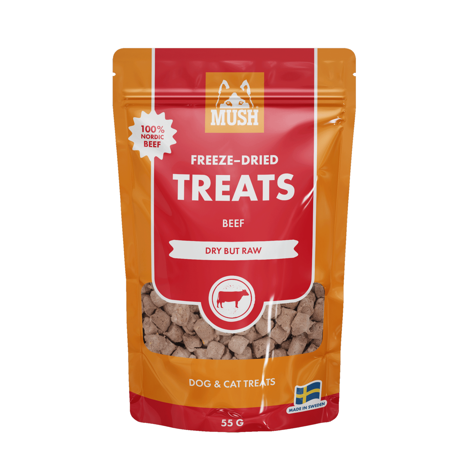 MUSH Treats Frystorkat Nöt