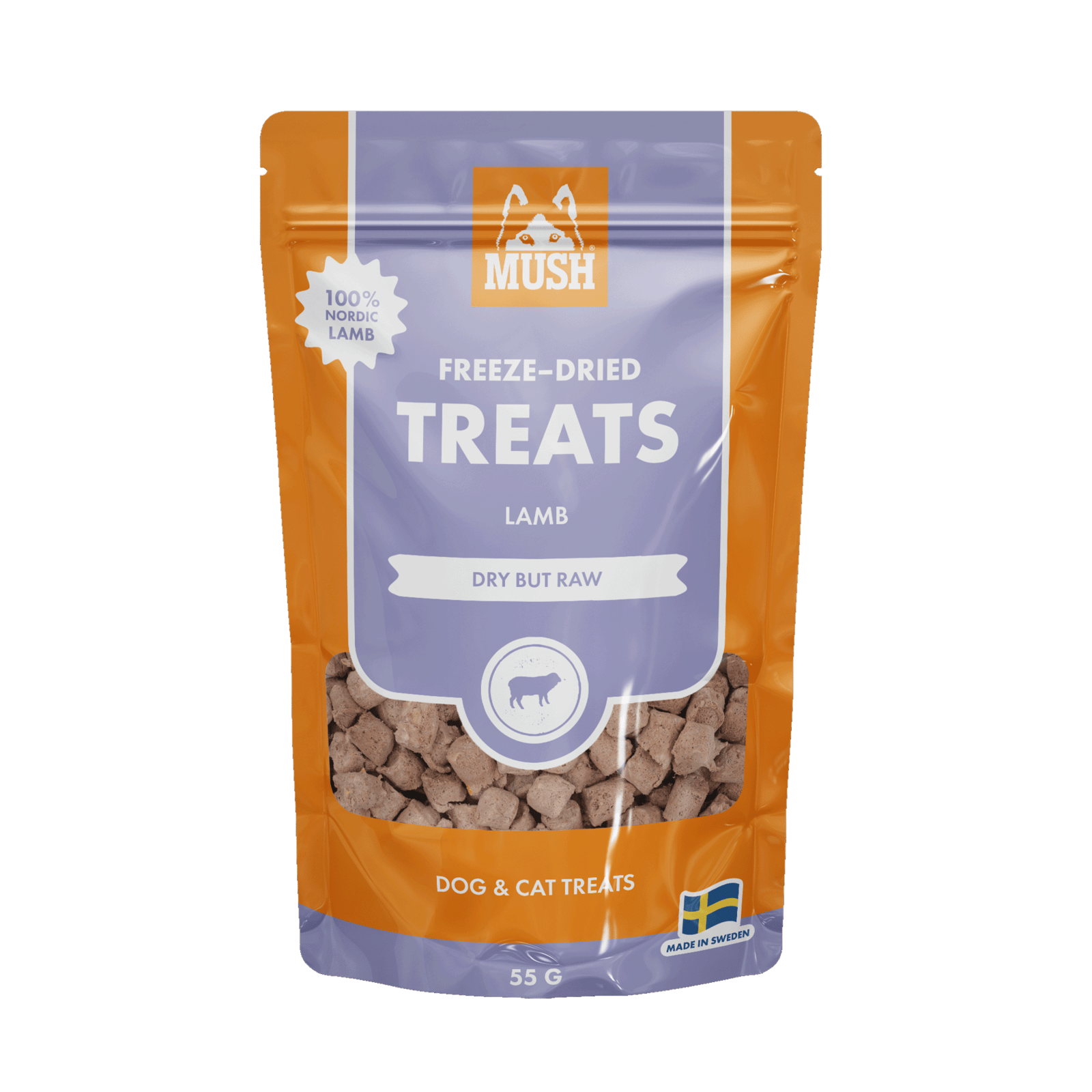 MUSH Treats Frystorkat Lamm