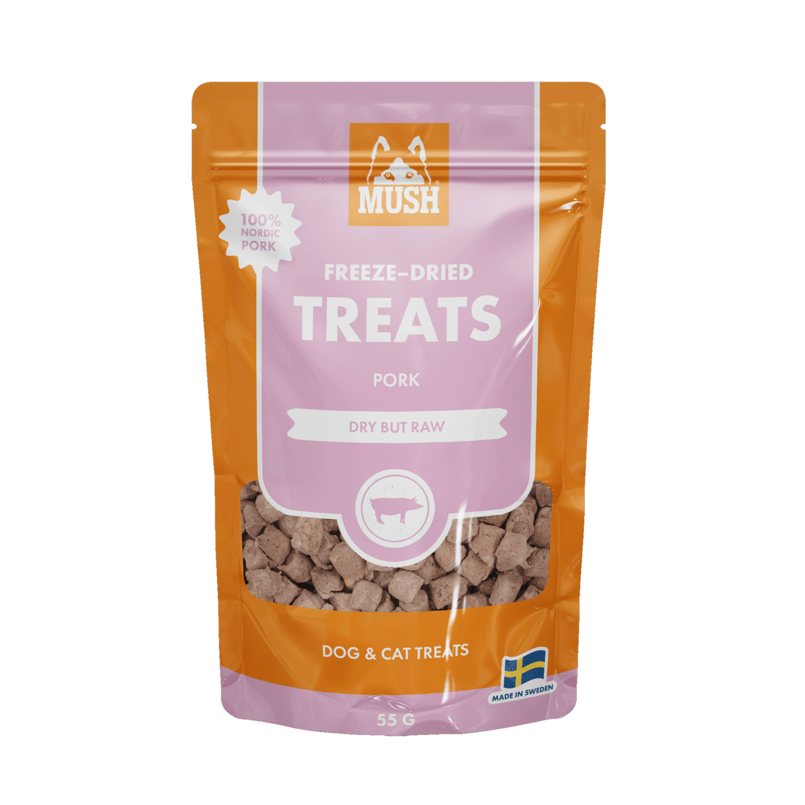 MUSH Treats Frystorkat Gris