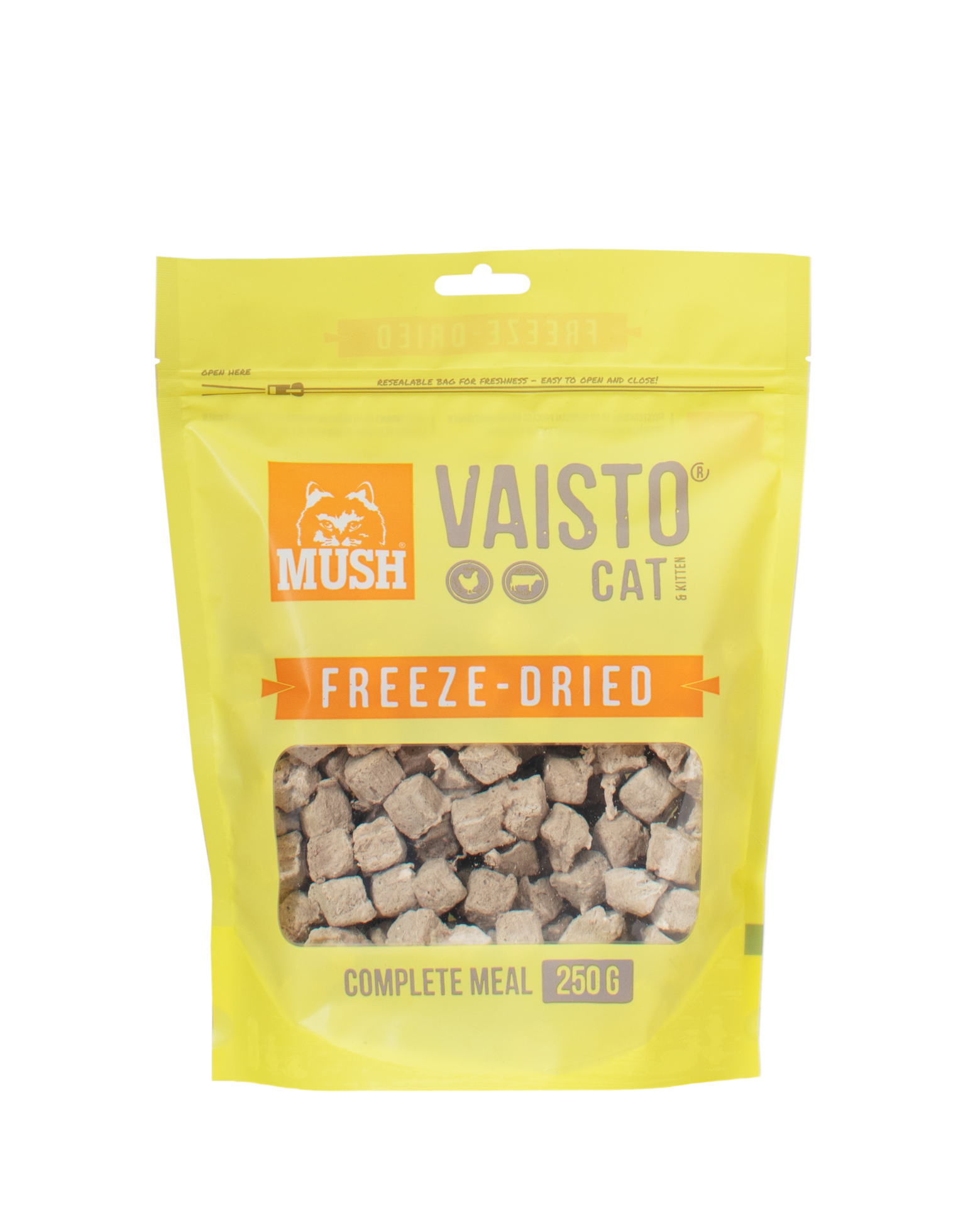 MUSH Vaisto Cat gul Kyckling-Nöt Frystorkat