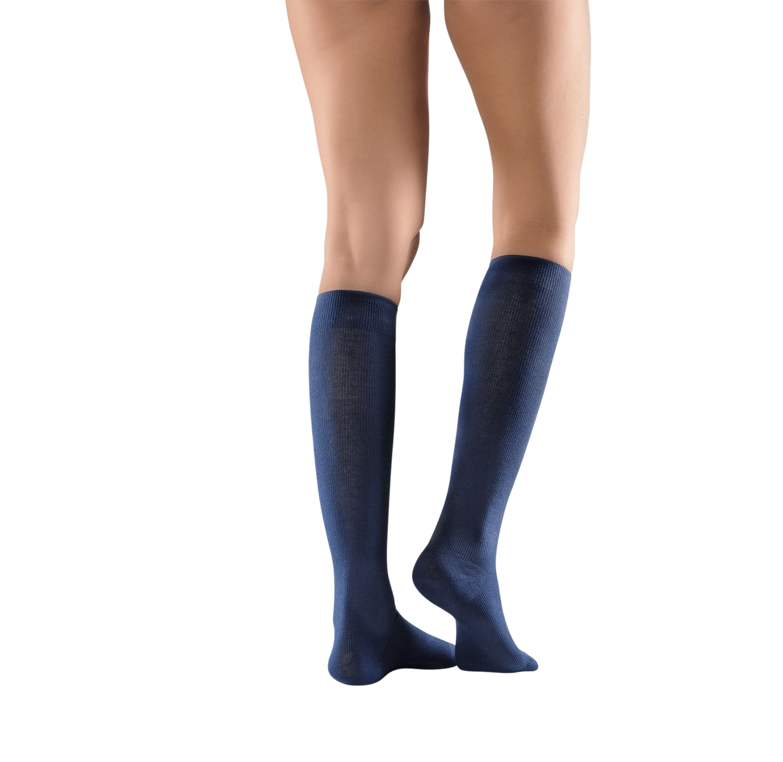 Mabs Cotton Knee Stödstrumpor Navy XL