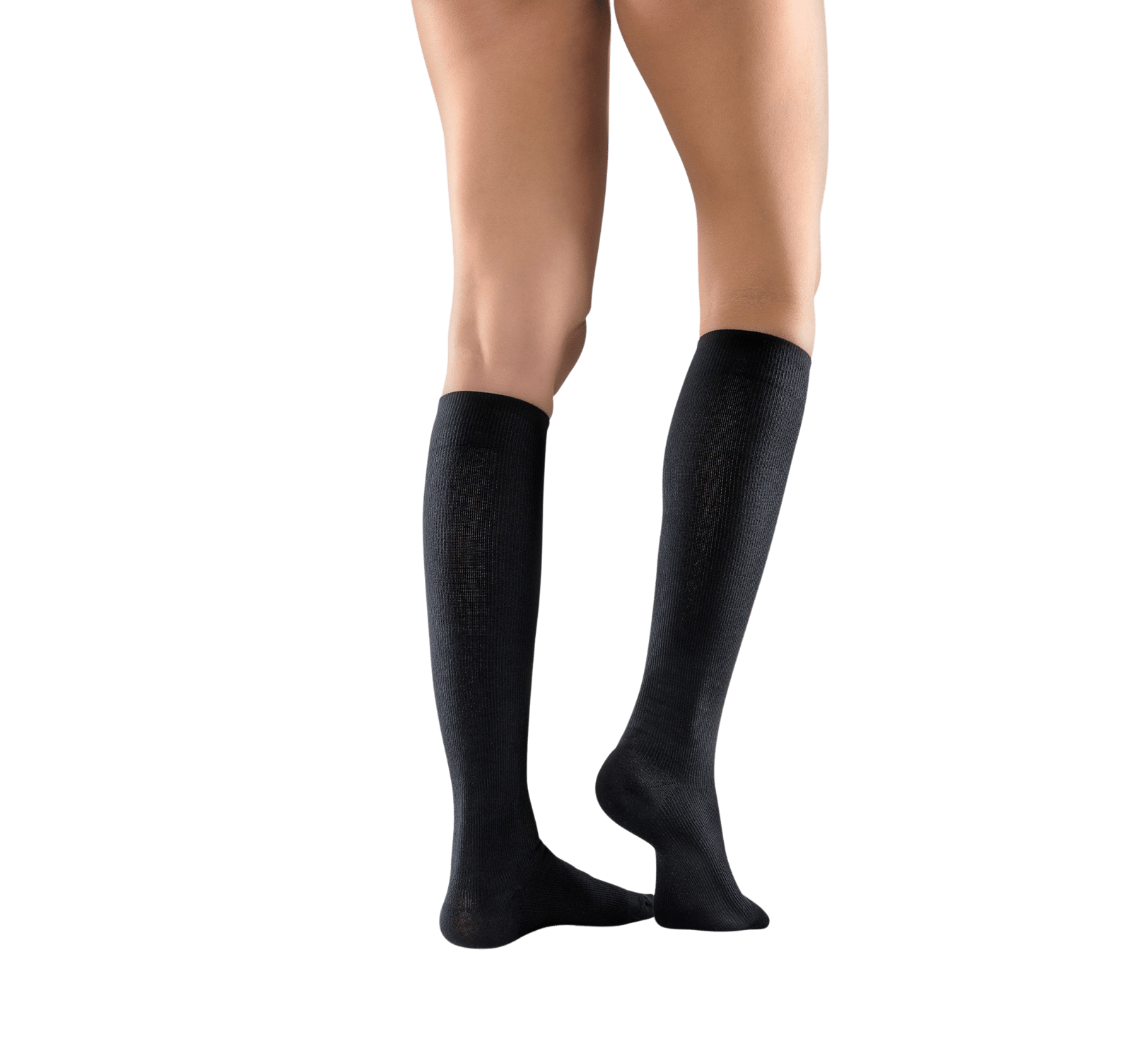 Mabs Cotton Knee Stödstrumpor Black S