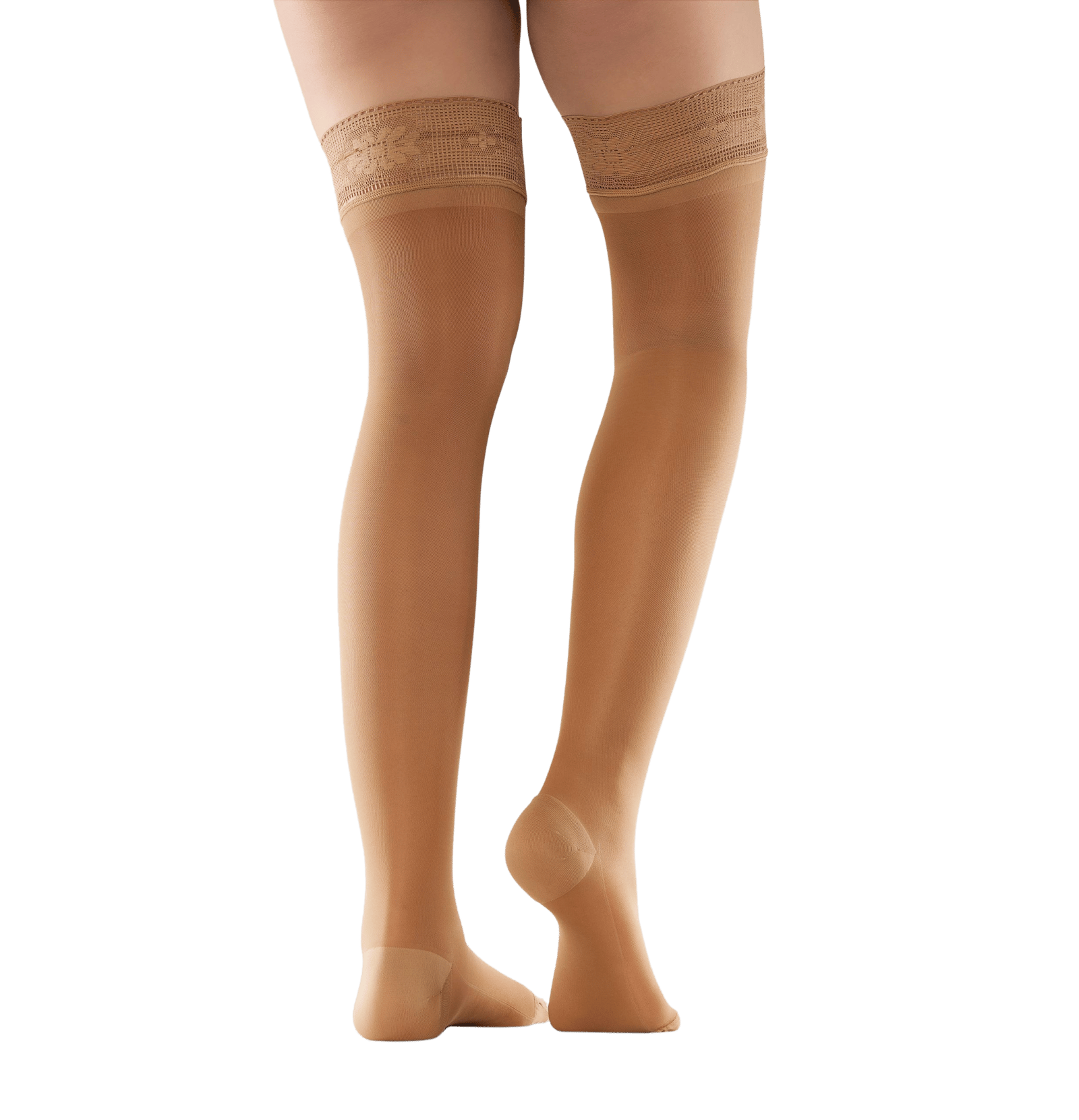 Mabs Nylon Stay Up Stödstrumpor Tan S