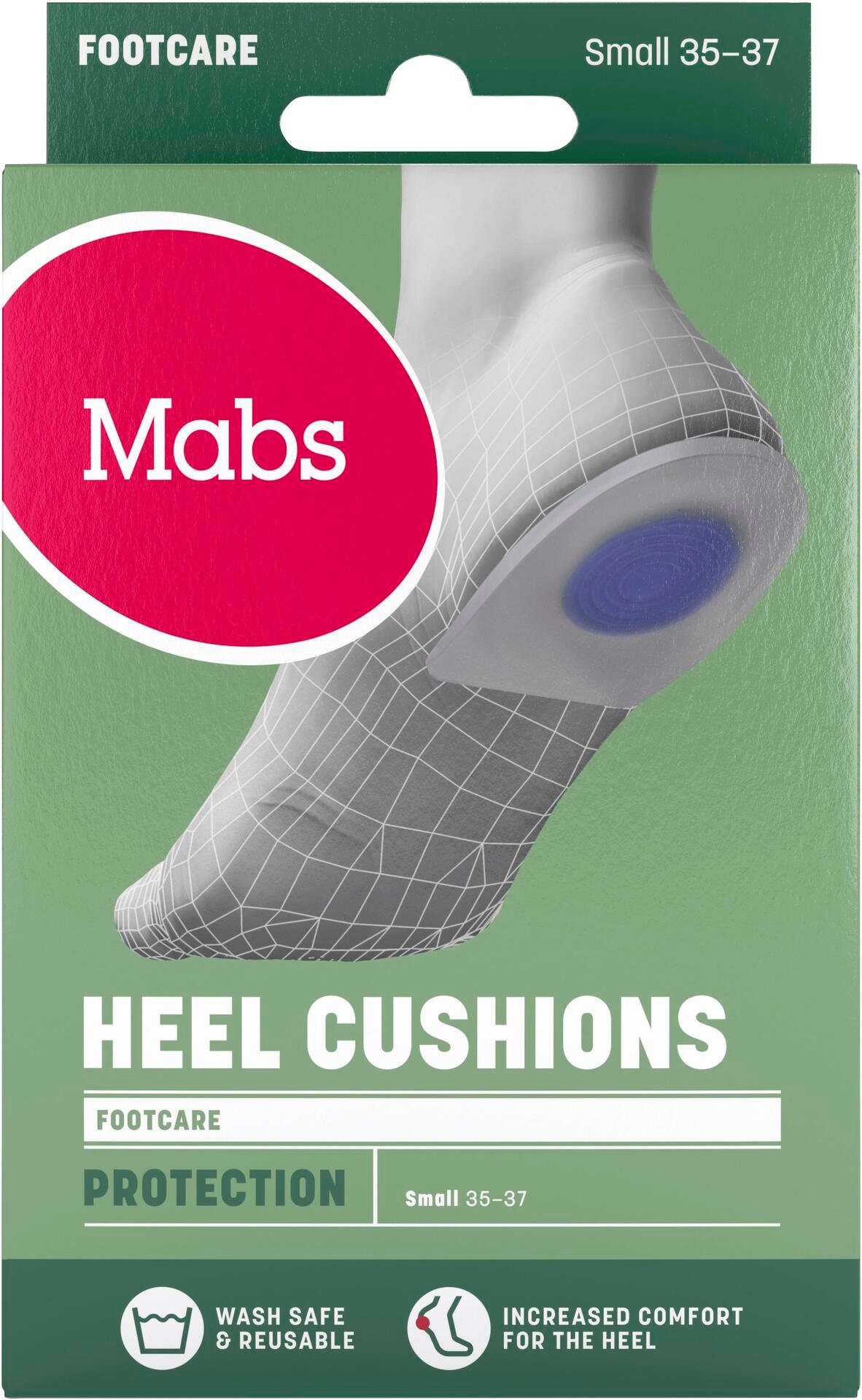 Mabs Heel Cushions S (35-37) 1 par