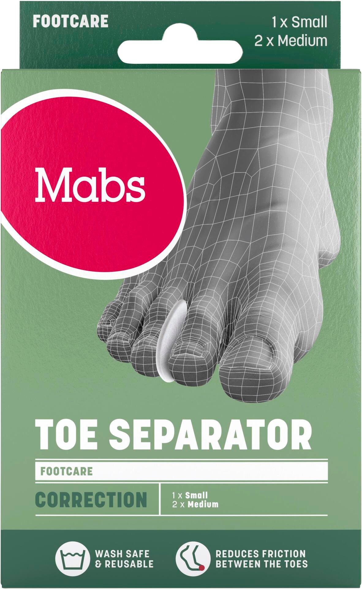 Mabs Toe Separator S & M 3 st