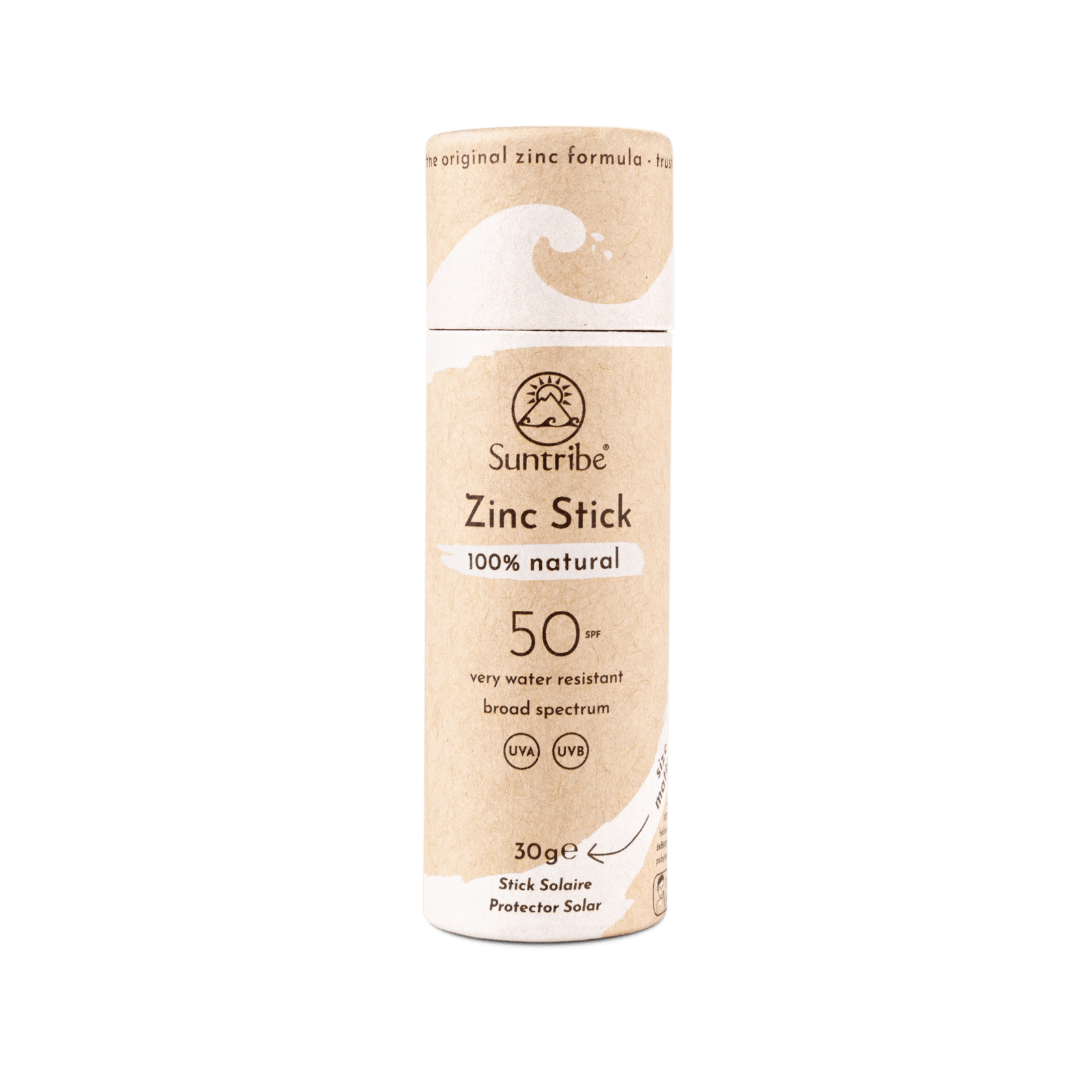 Suntribe All Natural Sport Zinc Stick SPF50 Original White 30g