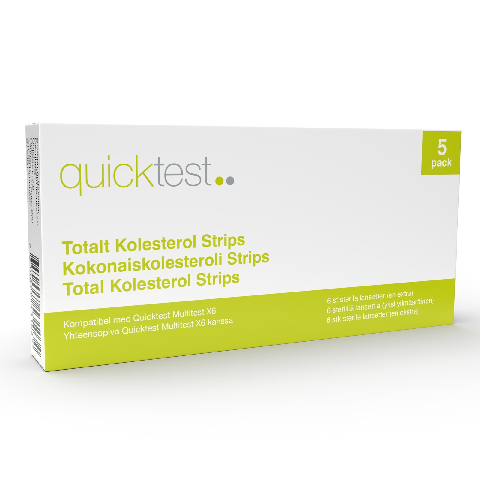 Quicktest X6 Refill Kolesterolstrips 5 st