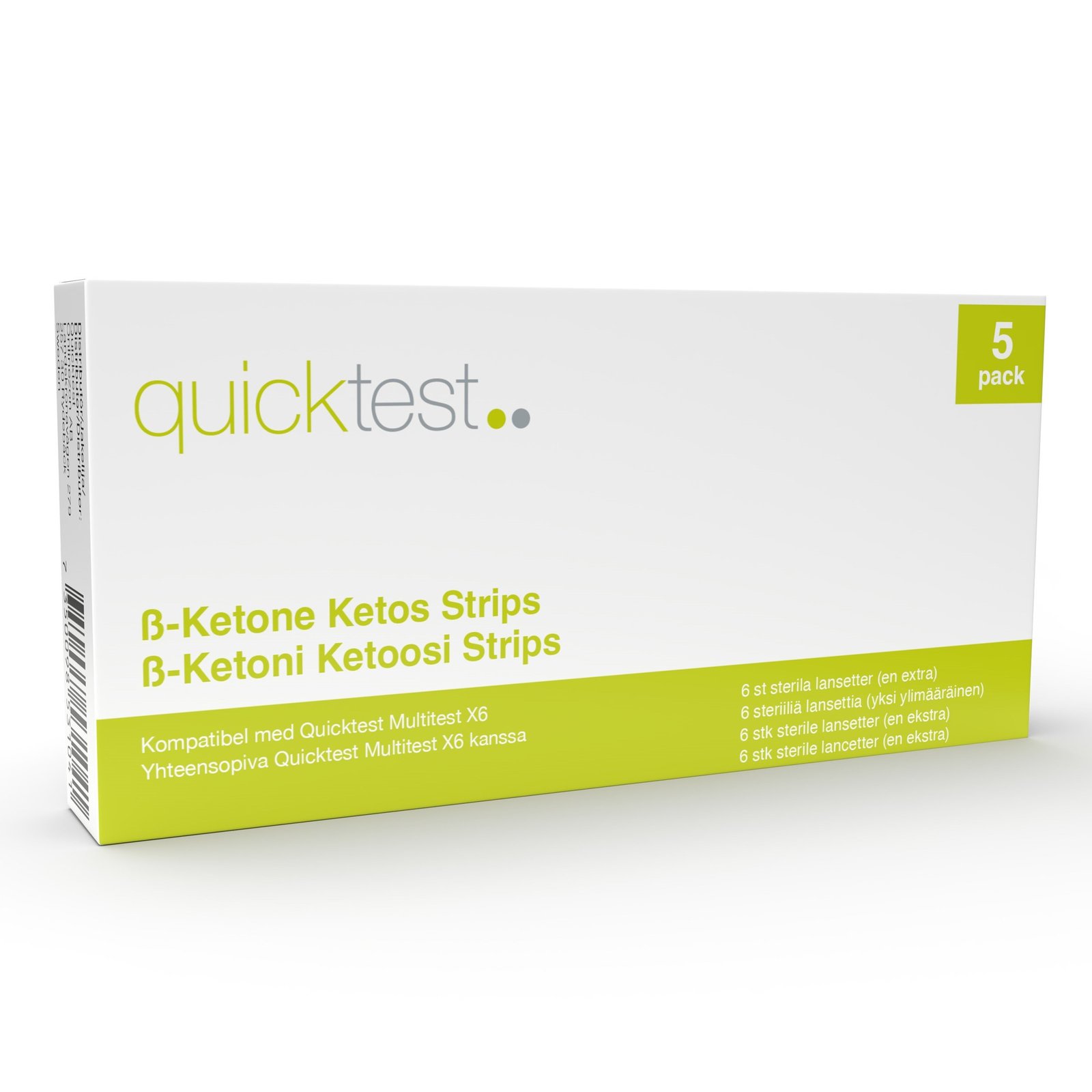 Quicktest X6 Refill Ketostrips 5 st