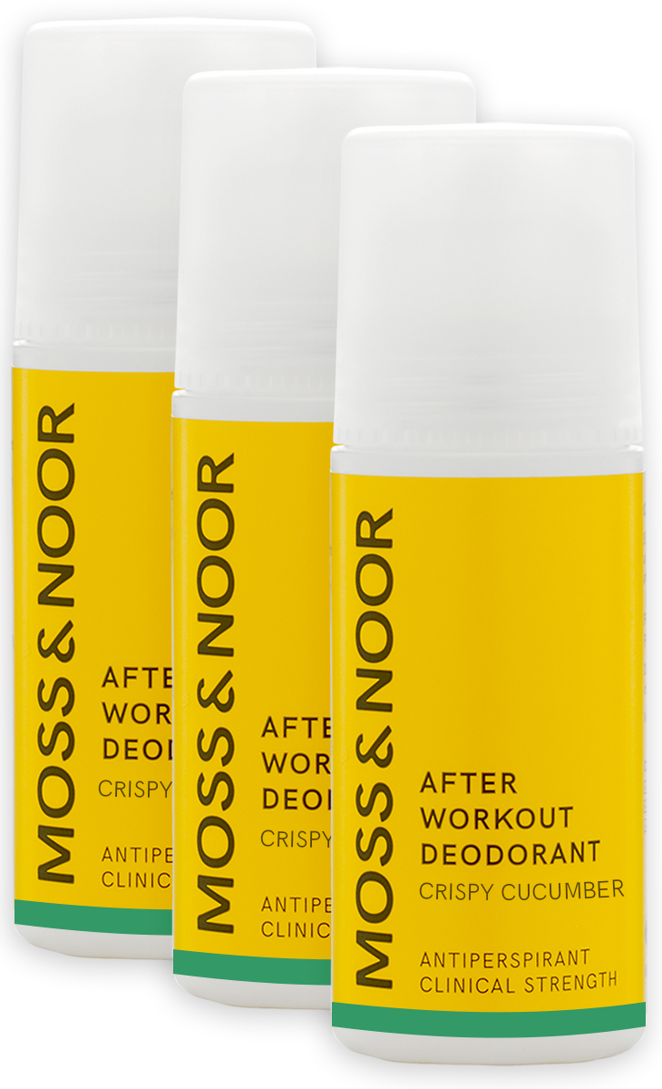 Moss & Noor After Workout Deodorant Crispy Cucumber 3-pack
