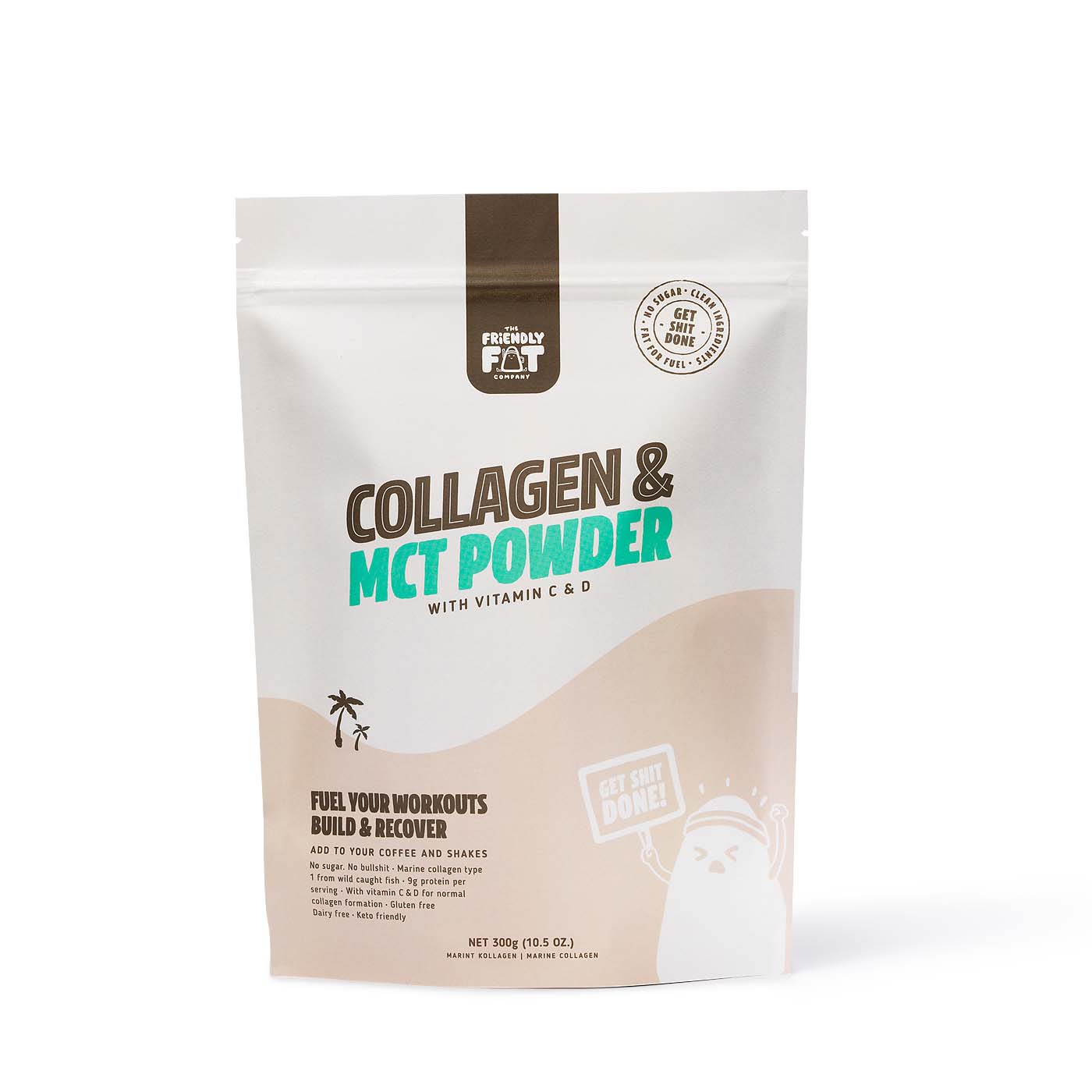 The Friendly Fat Company Kollagen MCT & Vitamin C 300 g