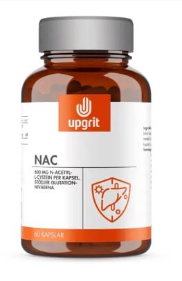 Upgrit NAC 600 mg (N-acetyl L-cystein) 60 kapslar