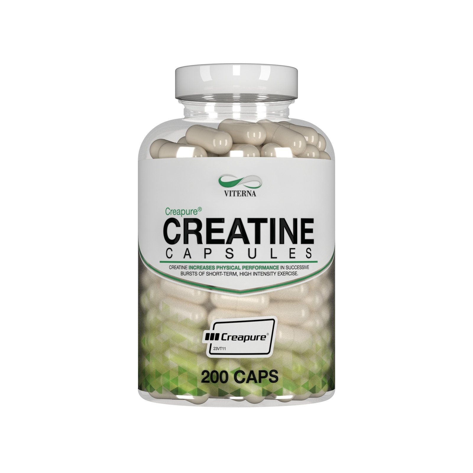 Viterna Creatine Caps Creapure 200 kapslar