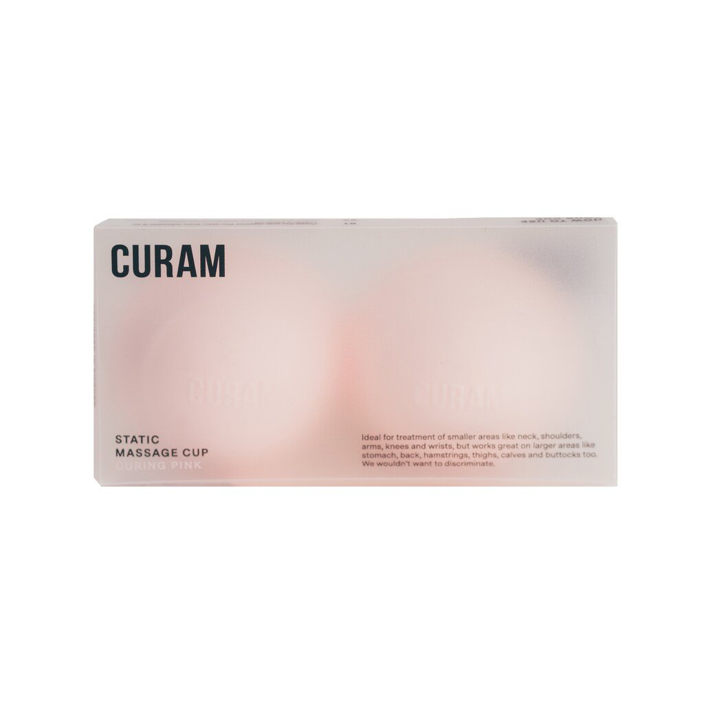Curam Static Massage Cup Curing Pink 2 st