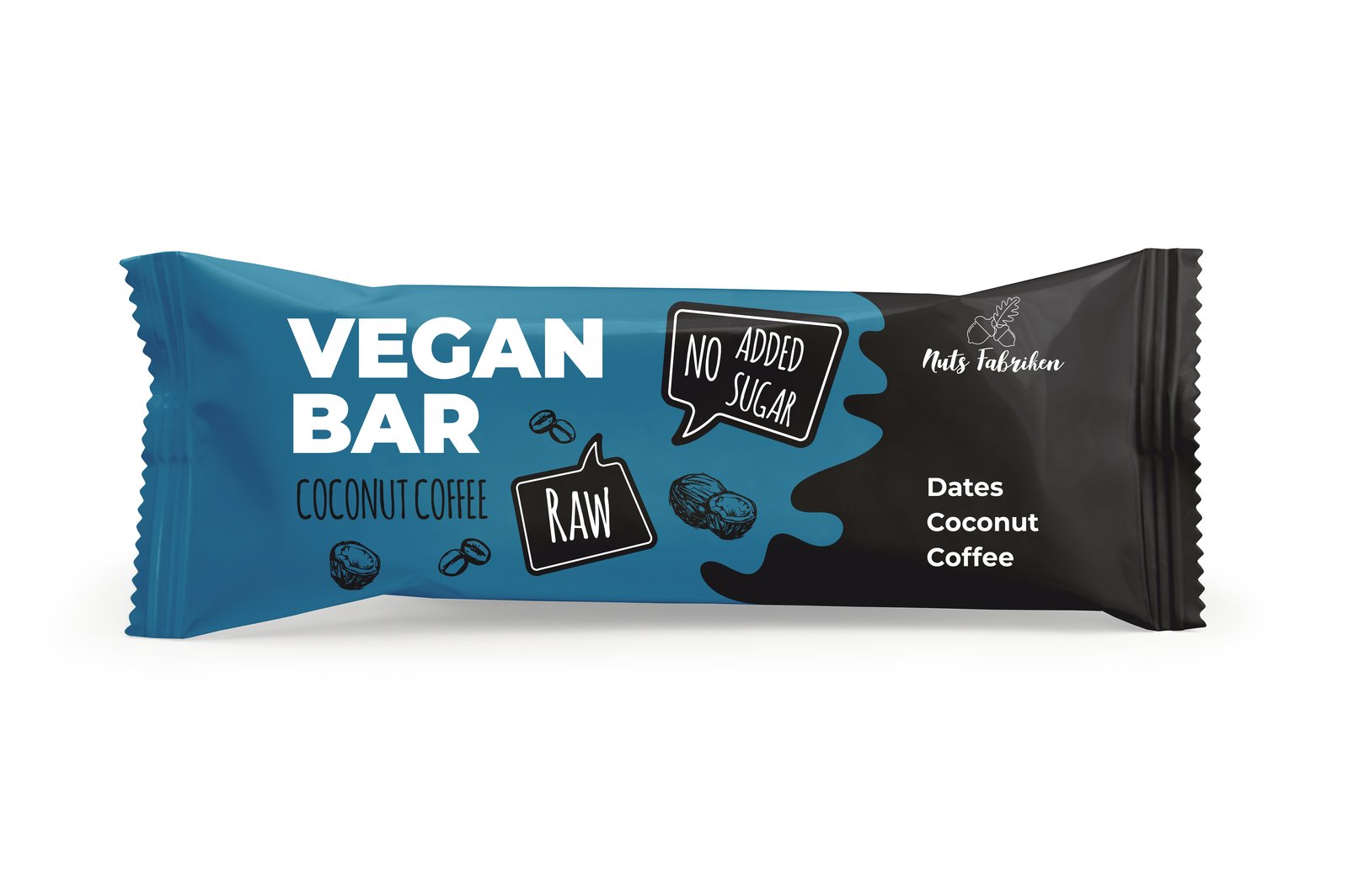 Nuts Fabriken Vegan Bar Kokos & Kaffe 40 g