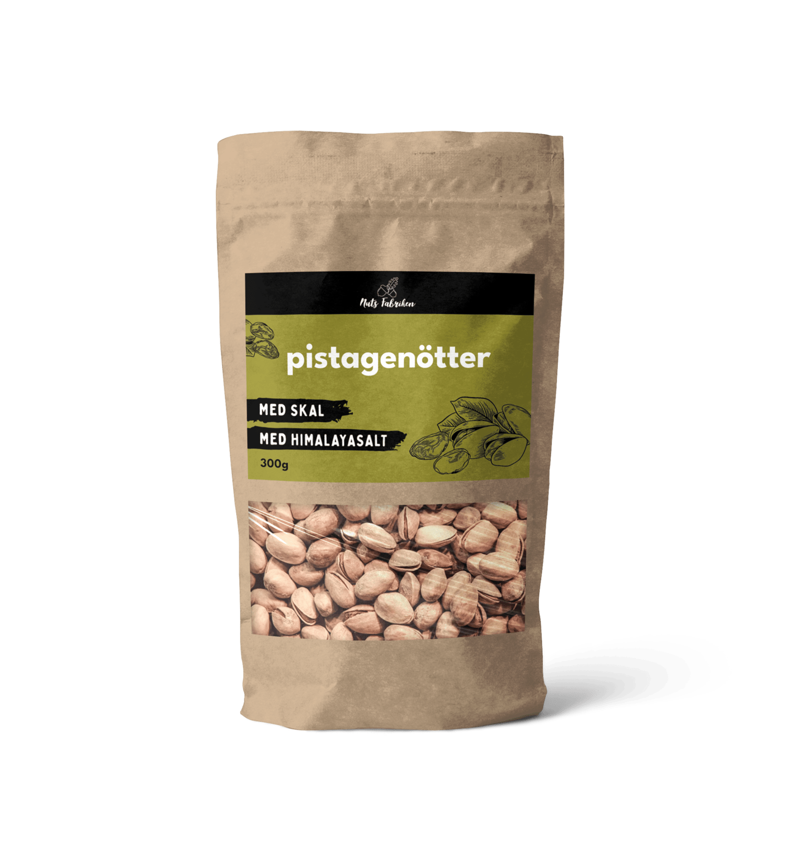 Nuts Fabriken Oskalade Pistagenötter & Himalayasalt 300g