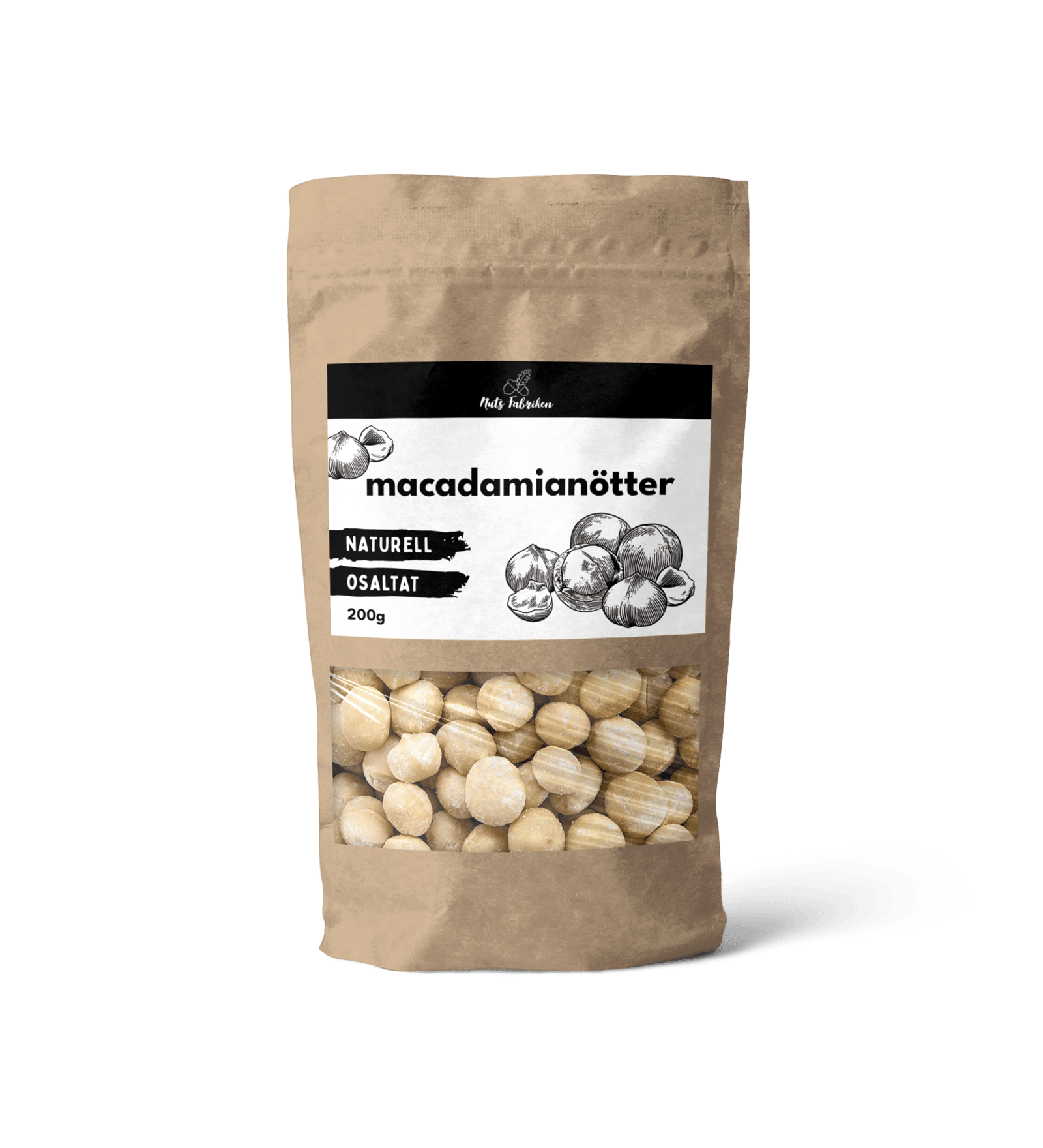 Nuts Fabriken Macadamianötter 200 g
