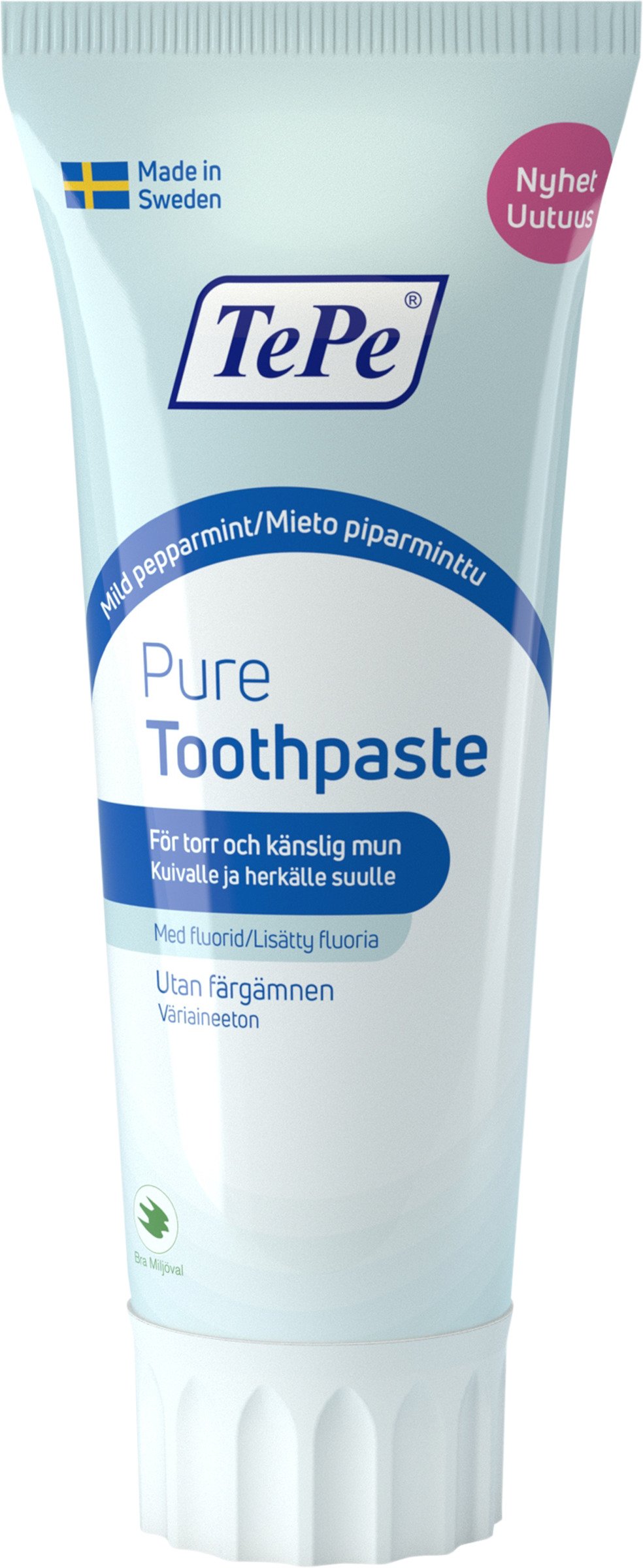 TePe Pure Toothpaste Mild Peppermint 75 ml