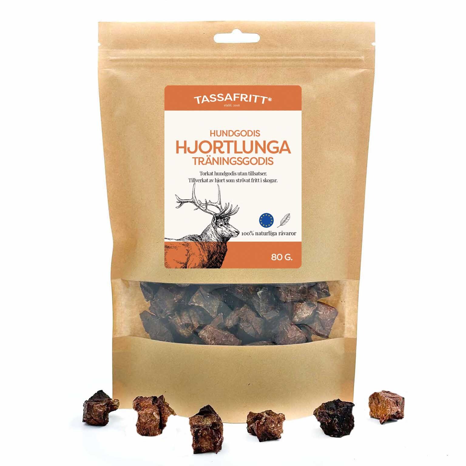 TassaFritt Hjortlunga Träningsgodis 80 g