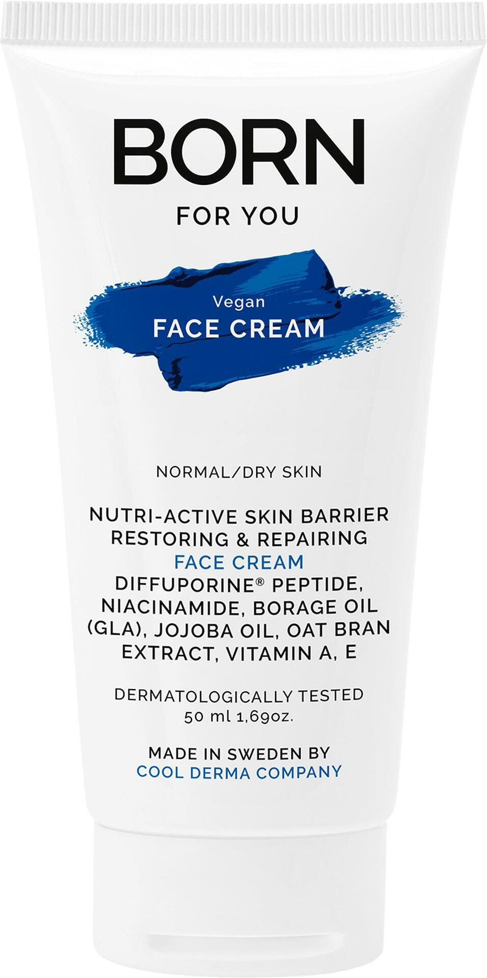 BORN FOR YOU Vegan Face Cream Normal/Dry Skin 50 ml