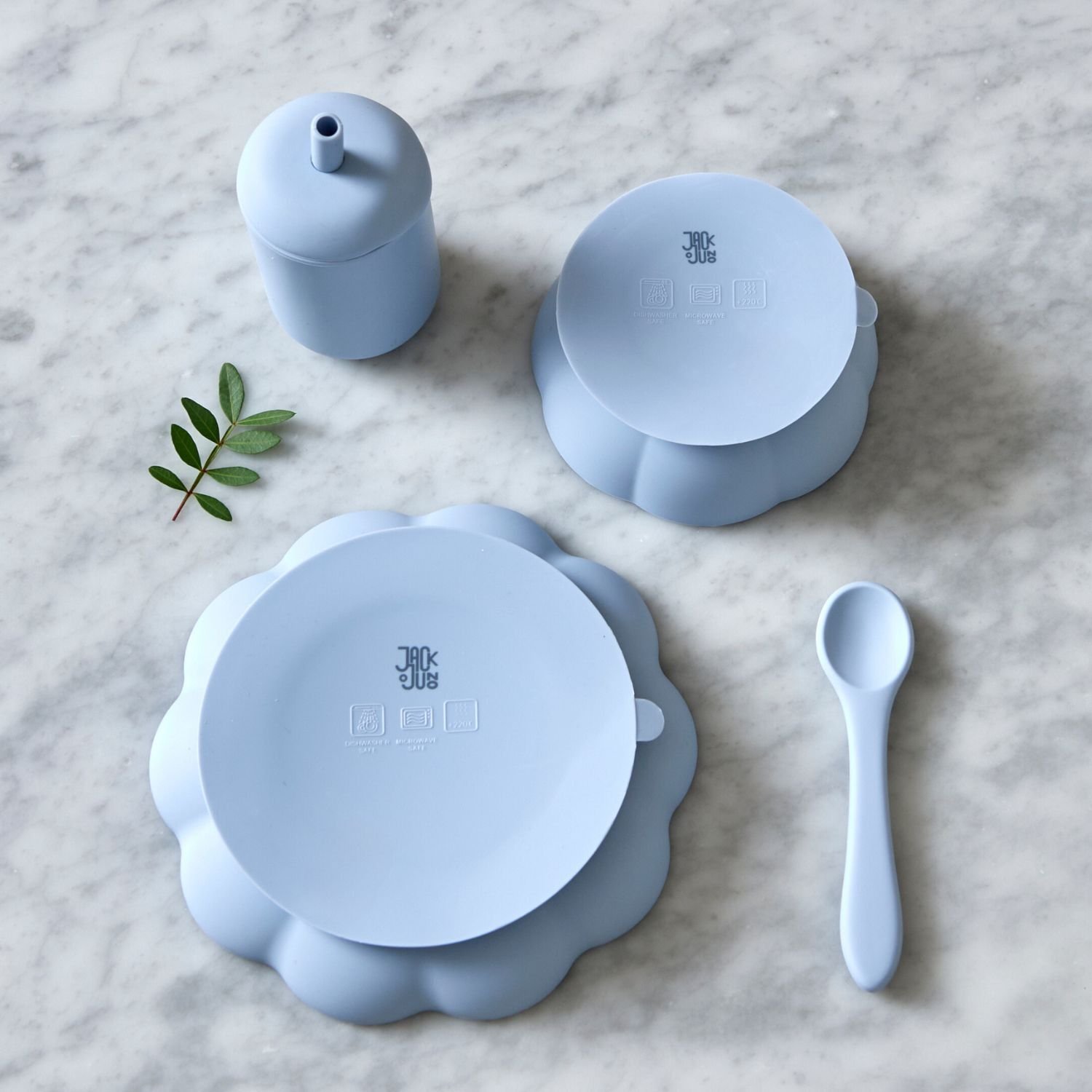 Jack o Juno Little Poppy Dining Set Pale Blue