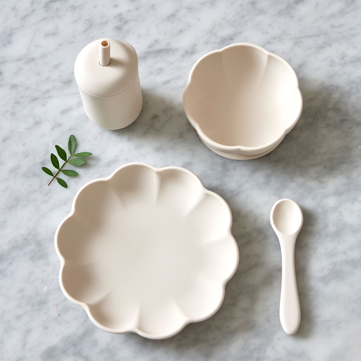 Jack o Juno Little Poppy Dining Set Cream