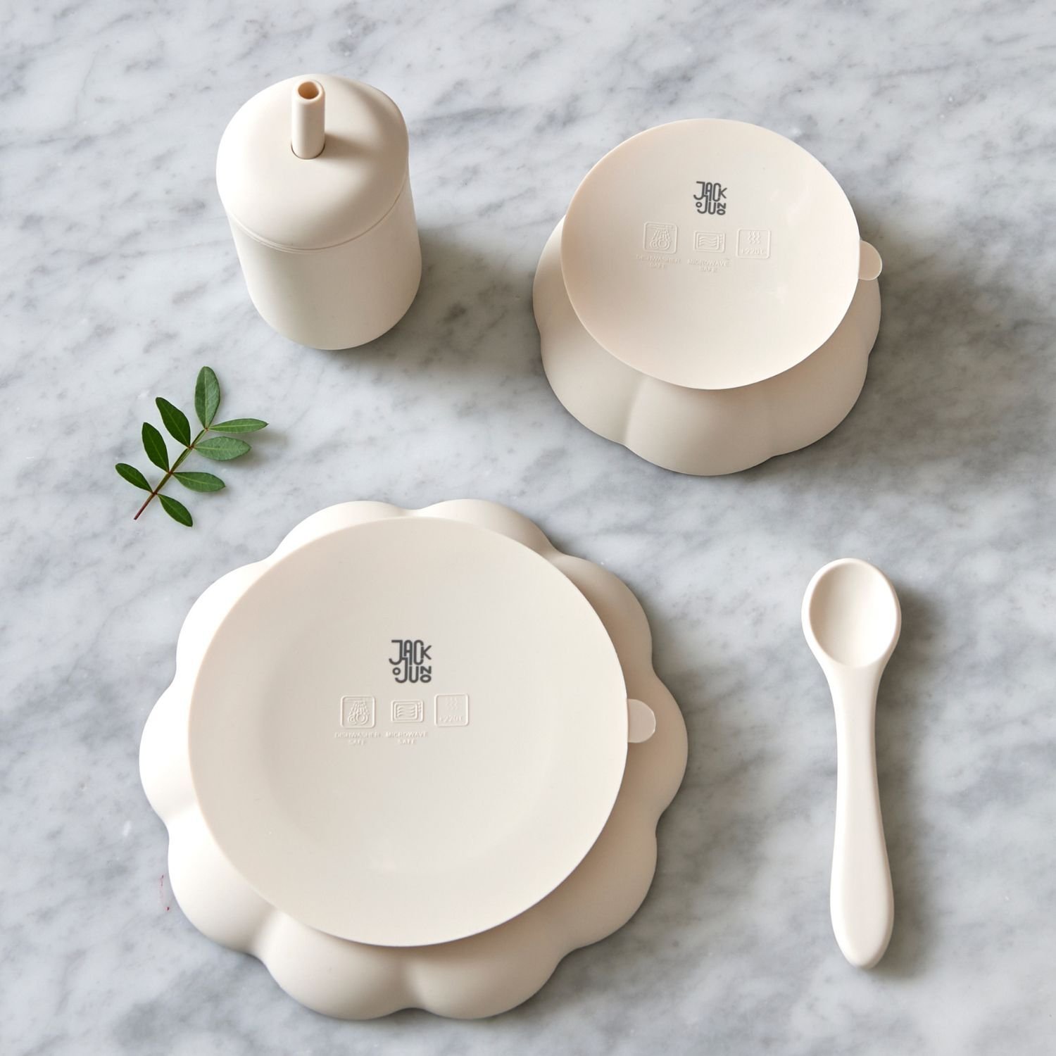 Jack o Juno Little Poppy Dining Set Cream