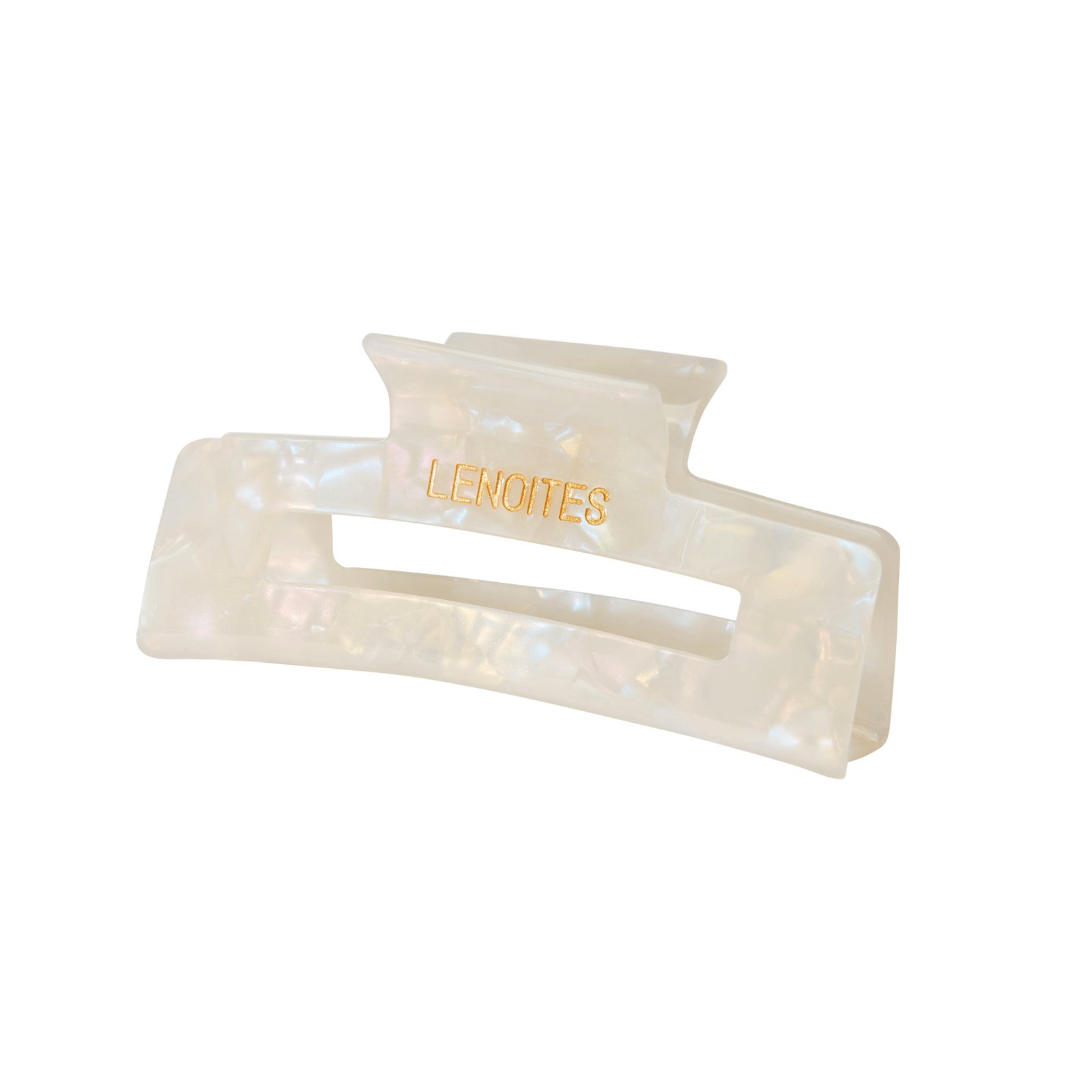 LENOITES Premium Eco-Friendly Hair Claw Pearly White 1 st