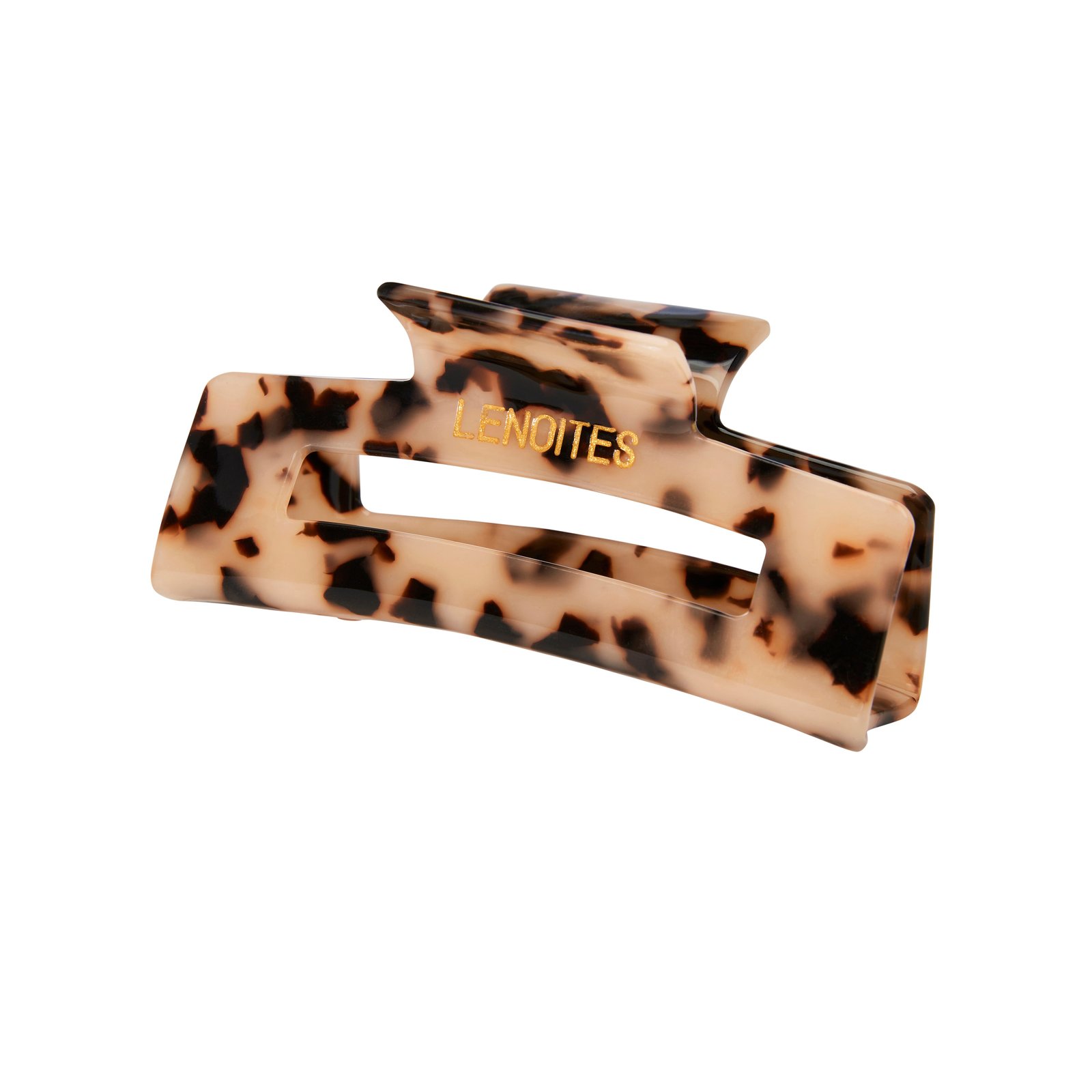 LENOITES Premium Eco-Friendly Hair Claw Nude Leopard 1 st