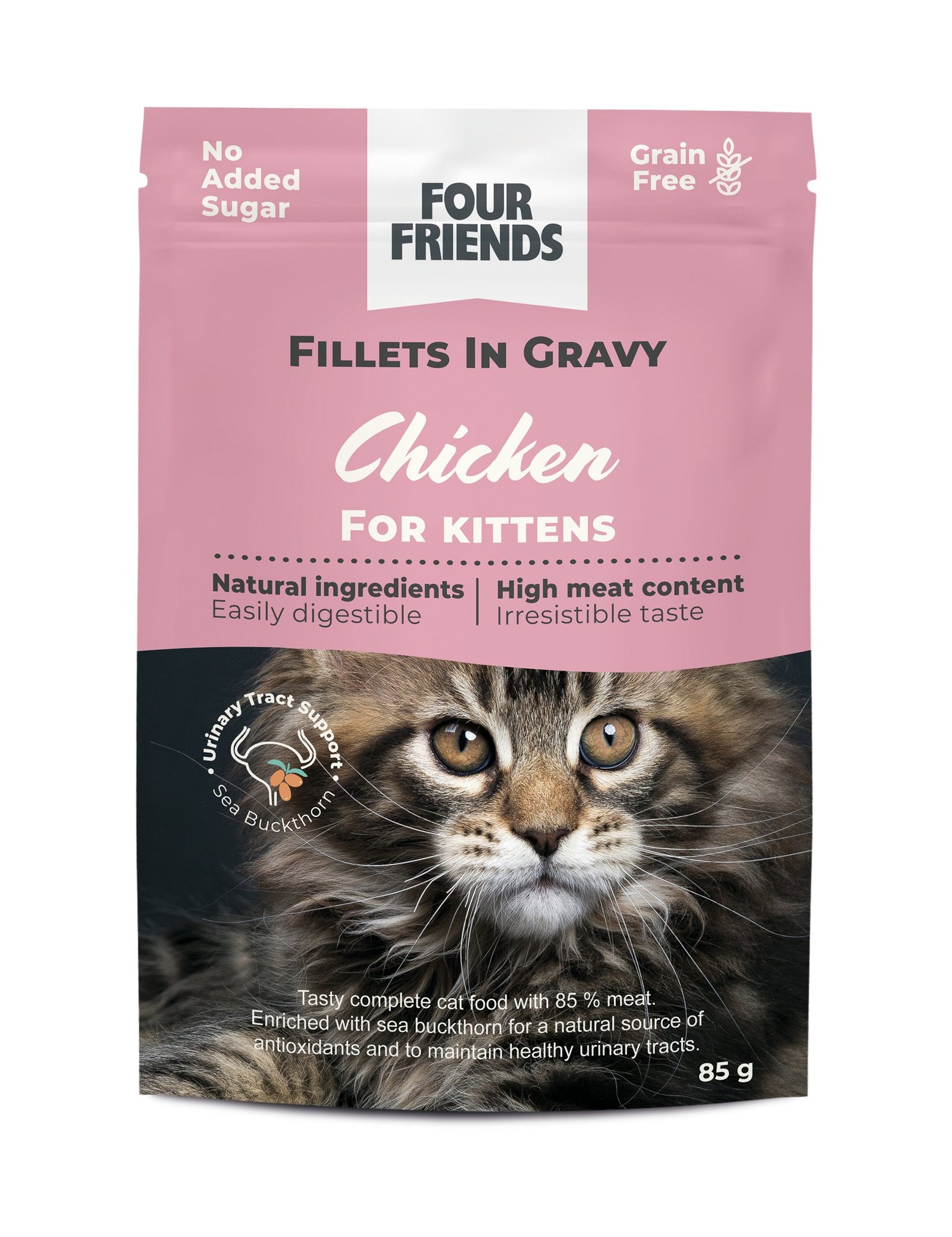 FourFriends Kitten Chicken in Gravy Pouch 85 g