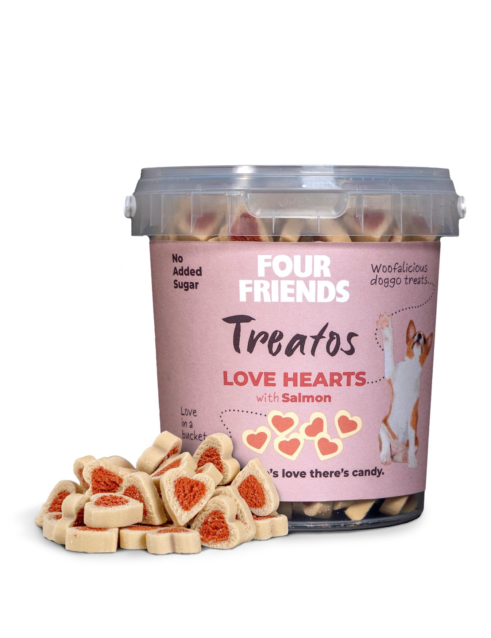 FFD Treatos Love Hearts Salmon 500 g