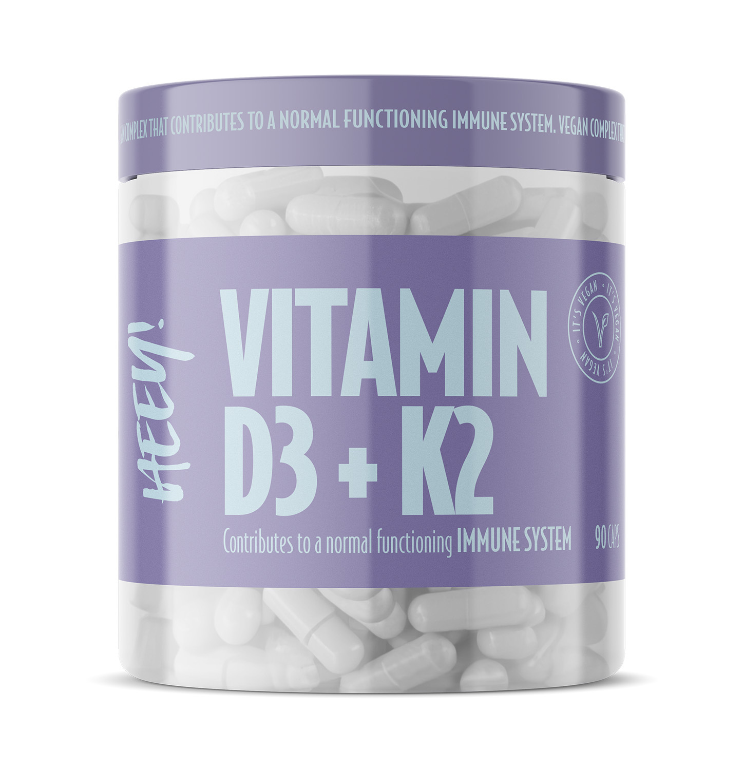 Heey! Vitamin D3+K2 + Superfruits 90 kapslar