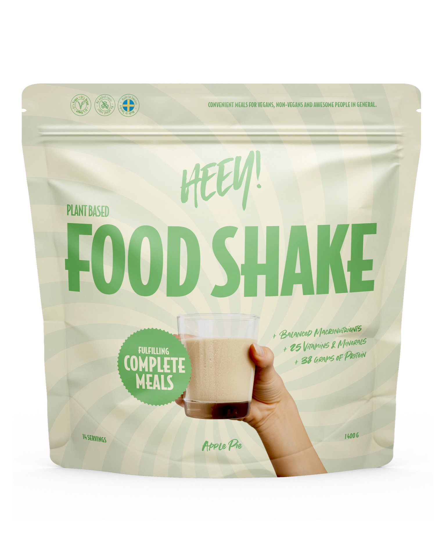 Heey! Vegansk Food Shake Äppelpaj 1,4 kg