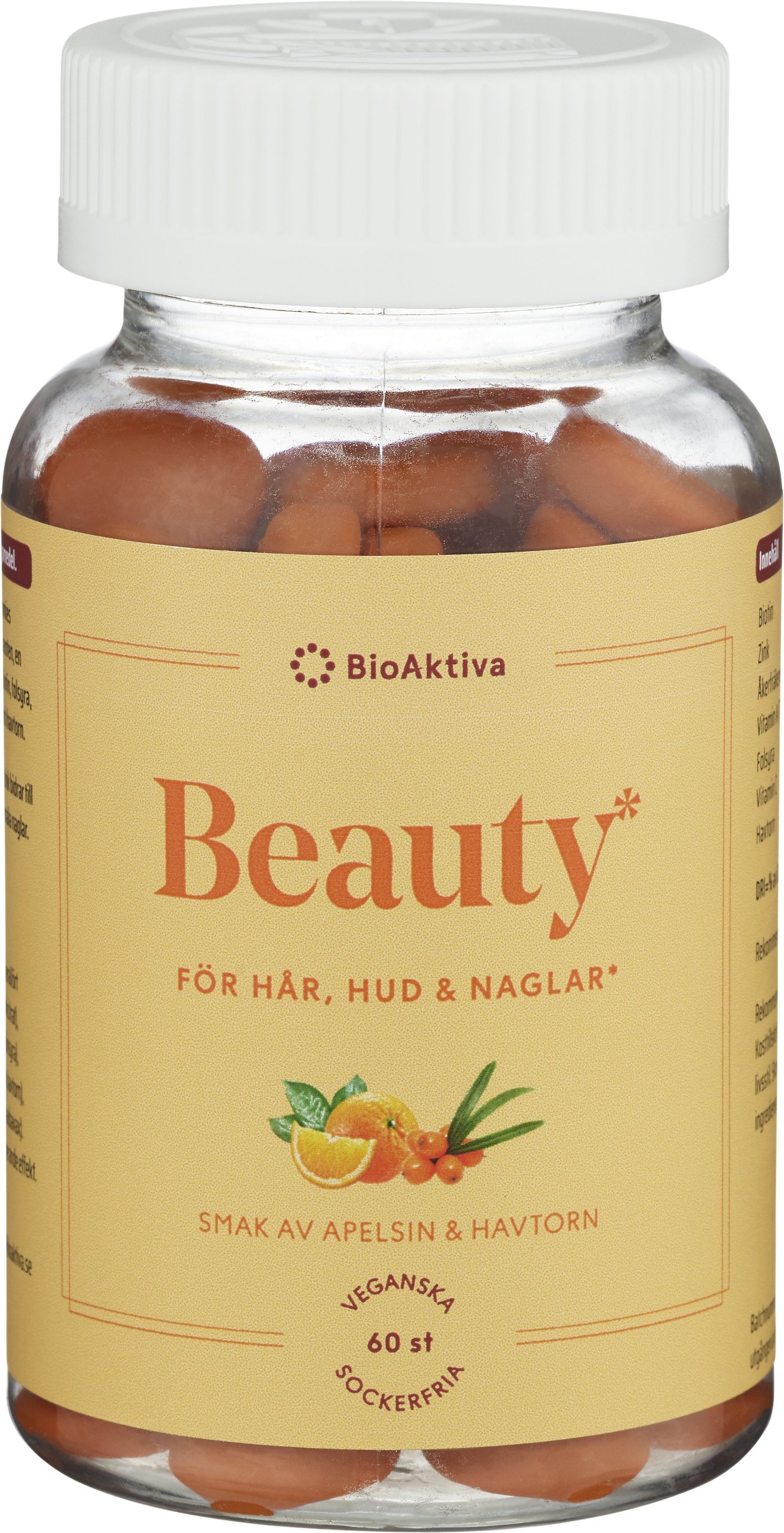 BioAktiva Beauty Hår, Hud & Naglar 60 tuggtabletter