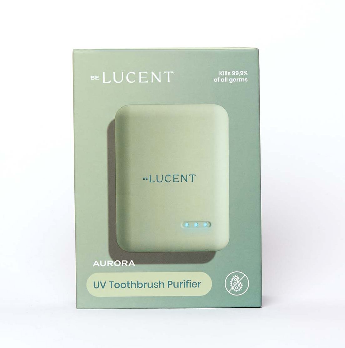 Be Lucent Aurora Steriliserande Tandborsthållare Grön 1 st