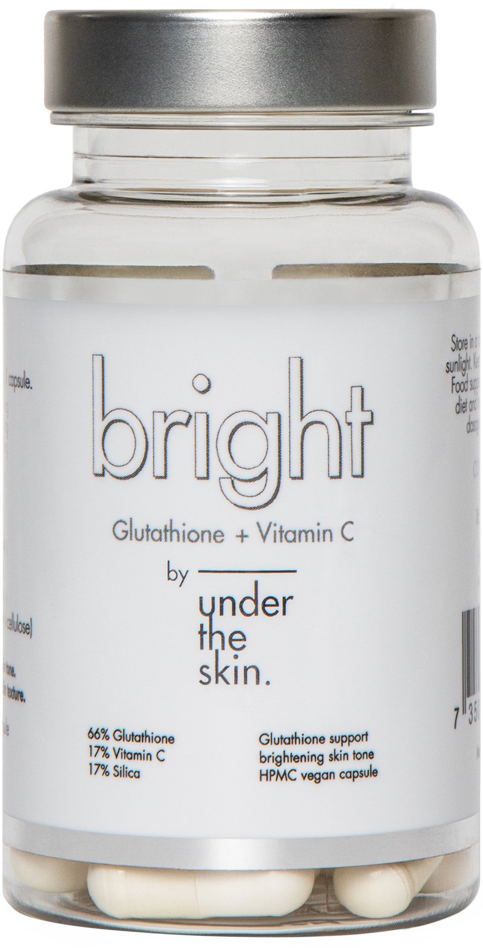 Under the Skin Bright Glutathione + Vitamin C 60 kapslar
