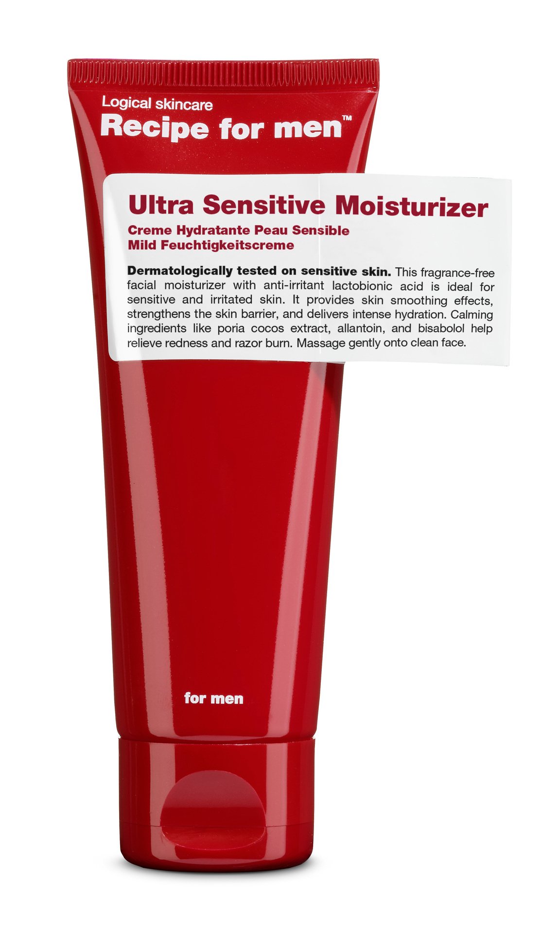 Recipe for men Ultra Sensitive Moisturizer 75 ml